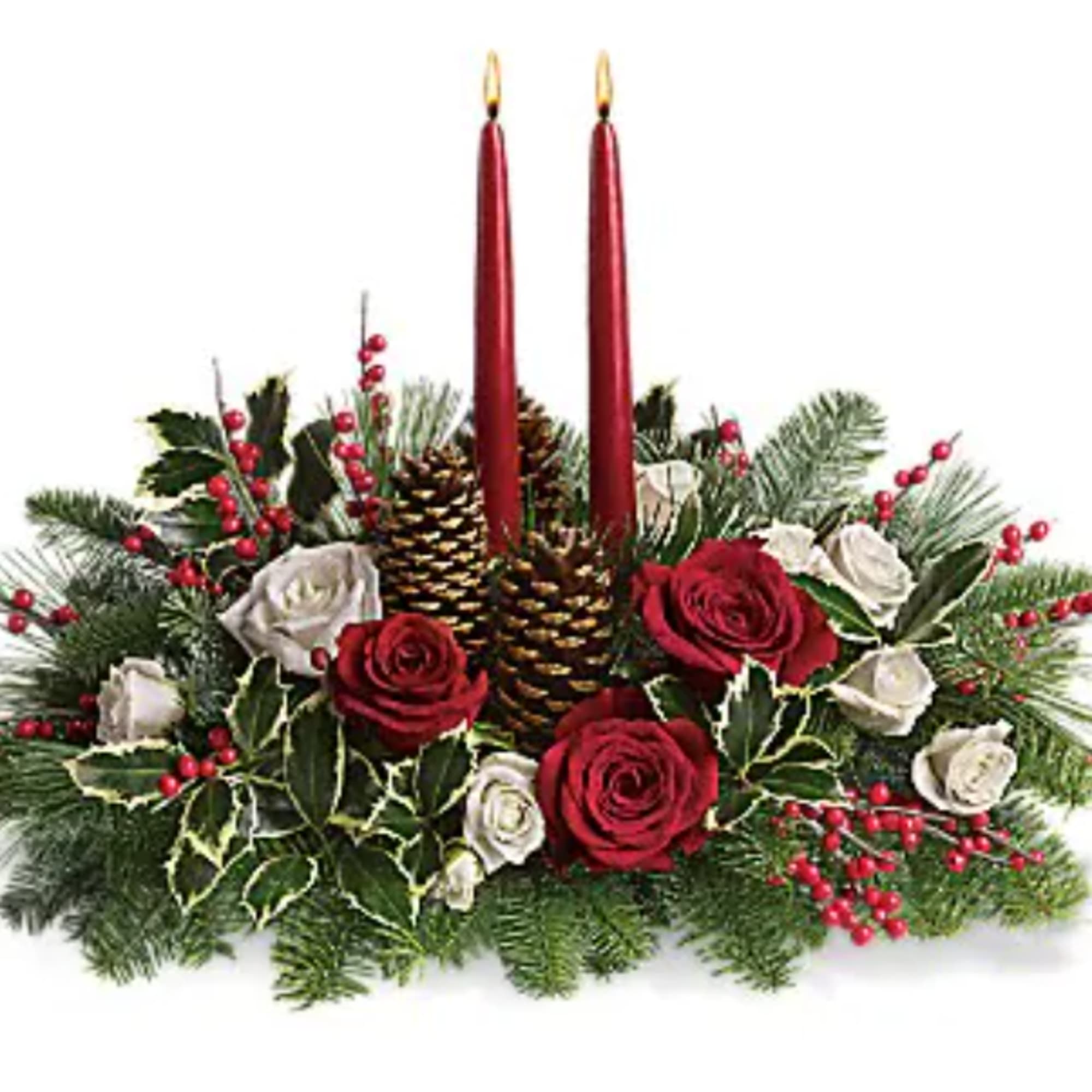 Elegant. Lovely. Radiant. This beautiful Christmas centerpiece is everything you could wish Elegant. Lovely. Radiant. This beautiful Christmas centerpiece is everything you could wish