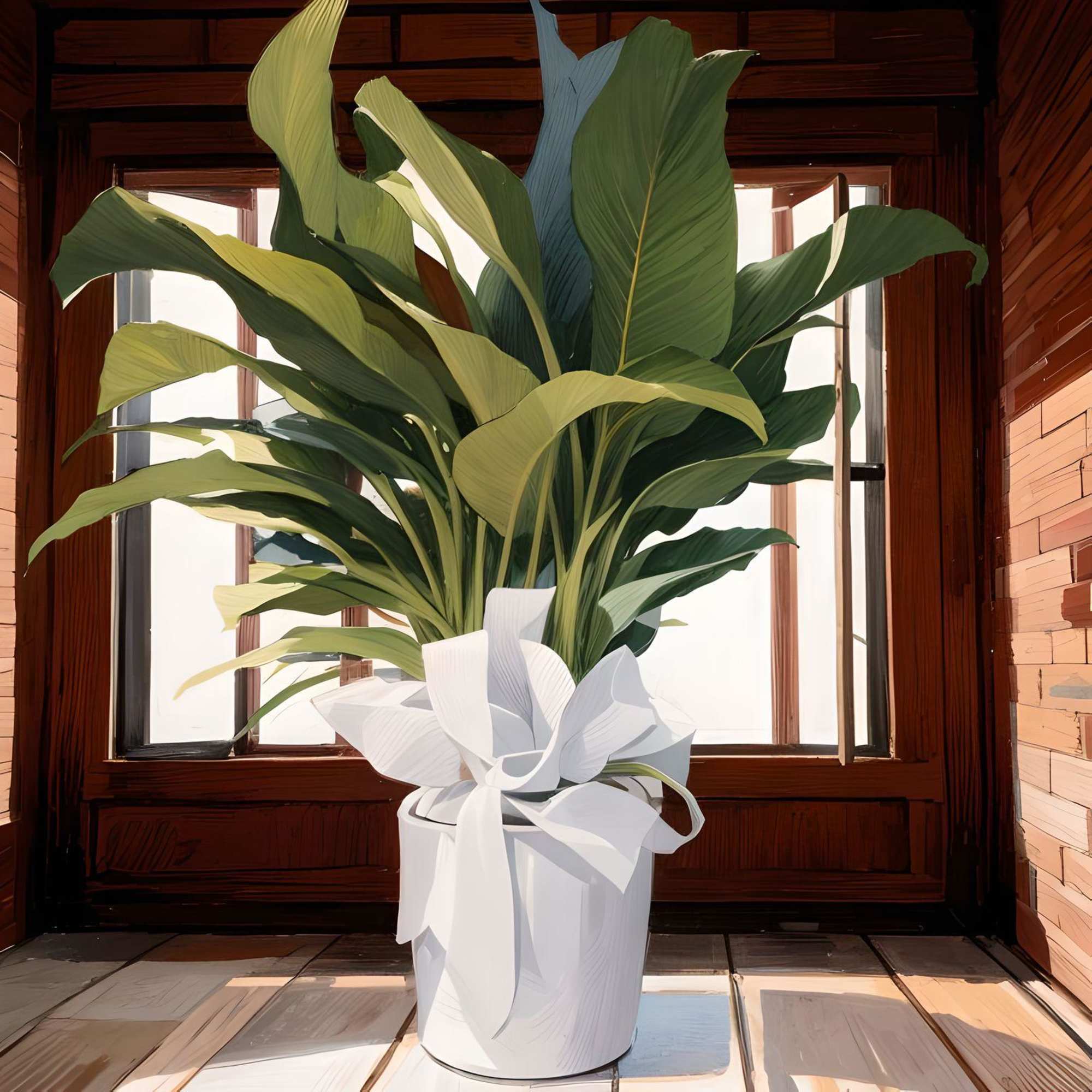 This 10&quot; Peace Lily (Spathiphyllum spp.) is a beautiful, tropical plant with