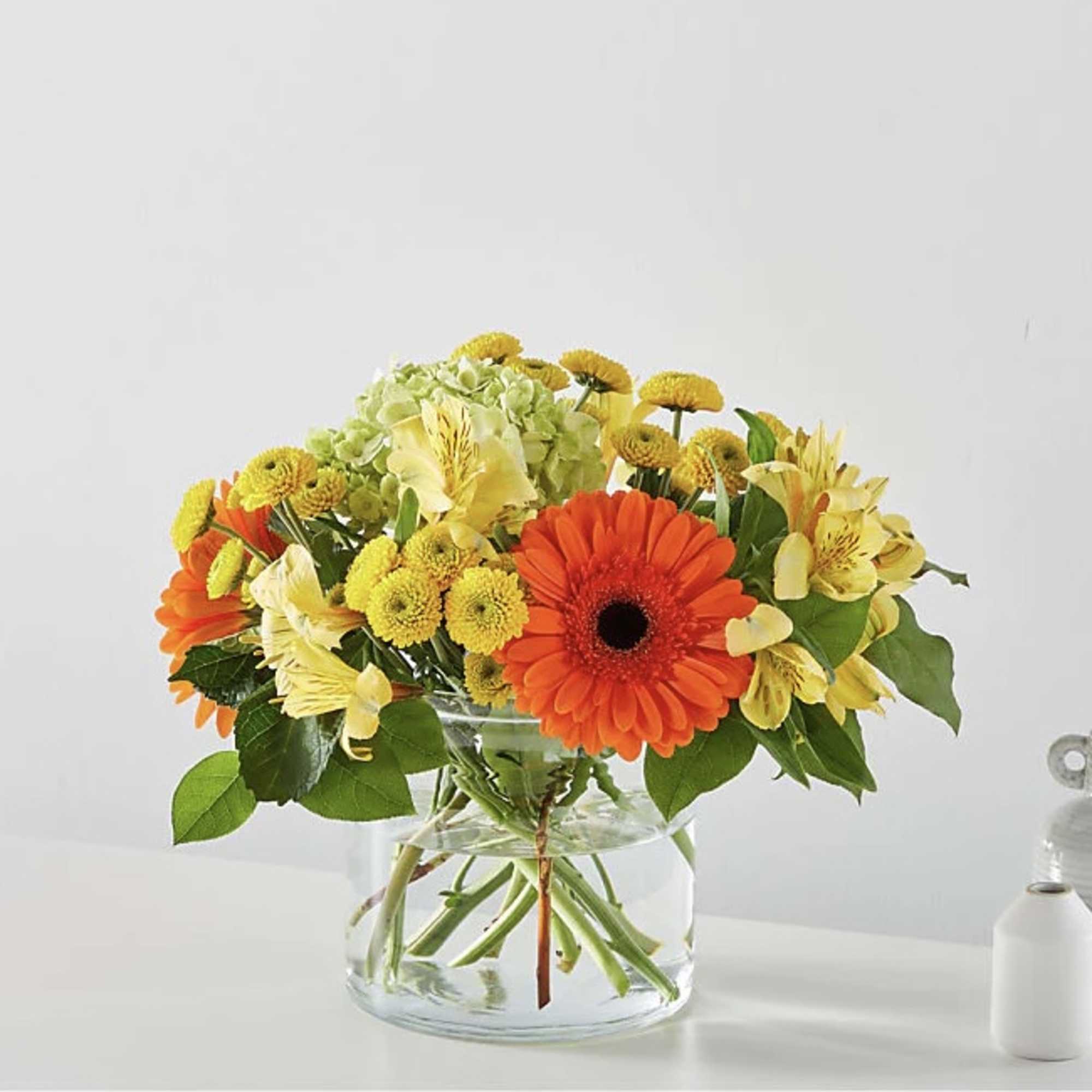 The spirit of a sunny autumn day in a beautiful bouquet by
