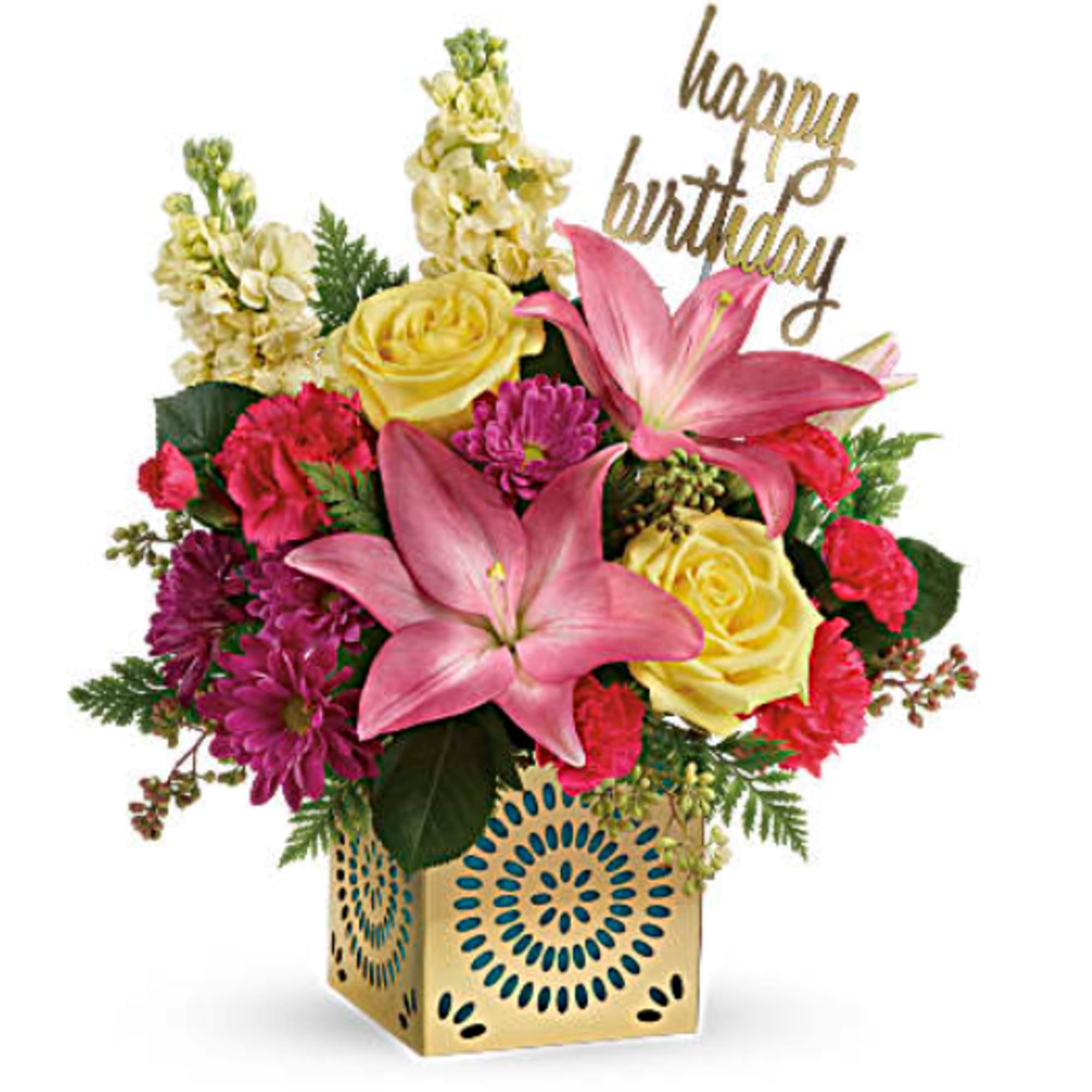 &quot;Make it a blooming unforgettable birthday with this gorgeous bouquet of soft