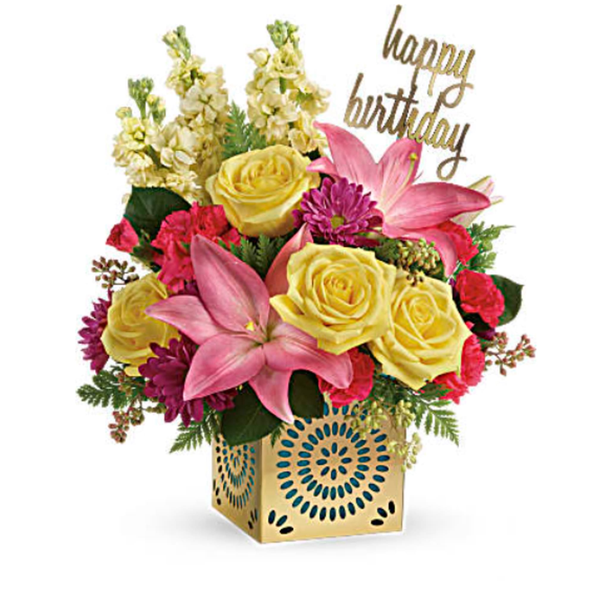 &quot;Make it a blooming unforgettable birthday with this gorgeous bouquet of soft
