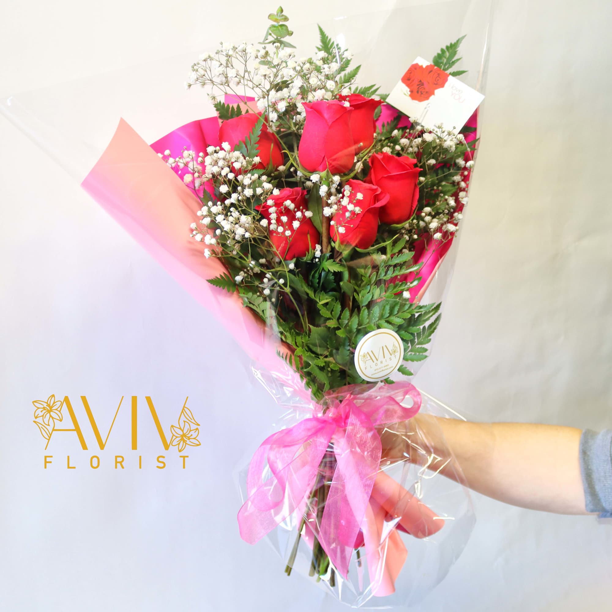 Express your sincere love with our beautiful AVIV Florist signature red or