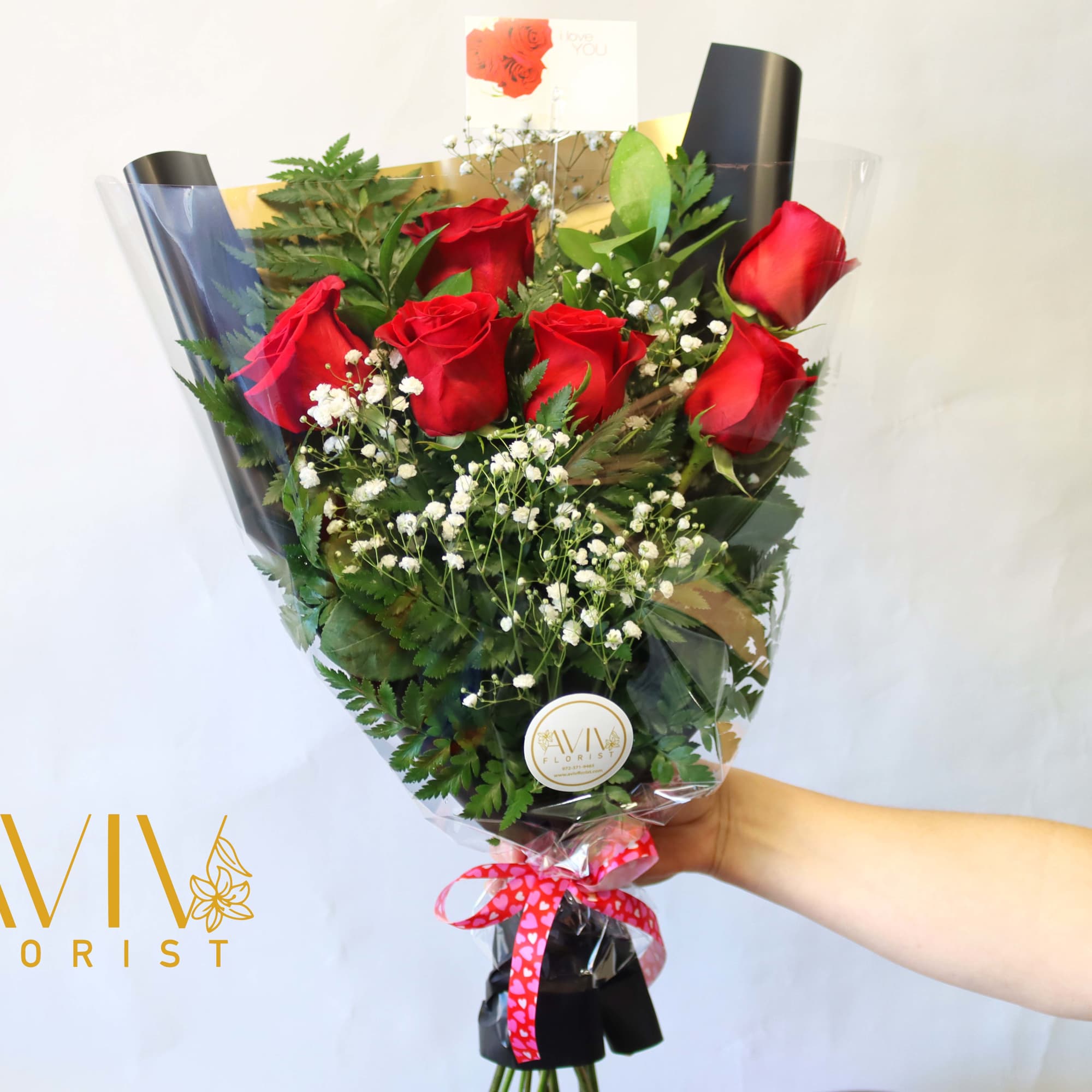 Express your sincere love with our beautiful AVIV Florist signature red or