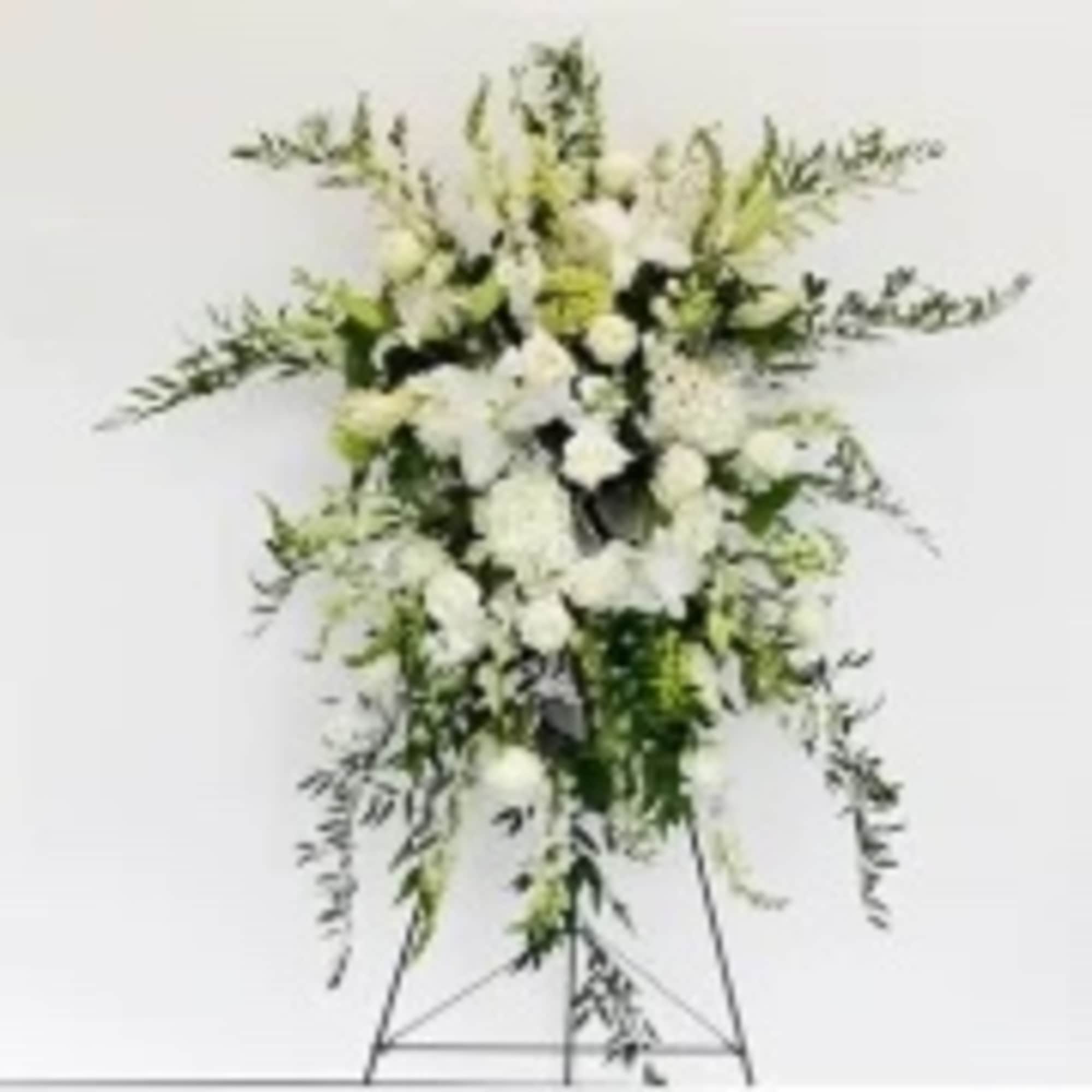 This incredible spray from the Serenity Collection are lush with fragrant white