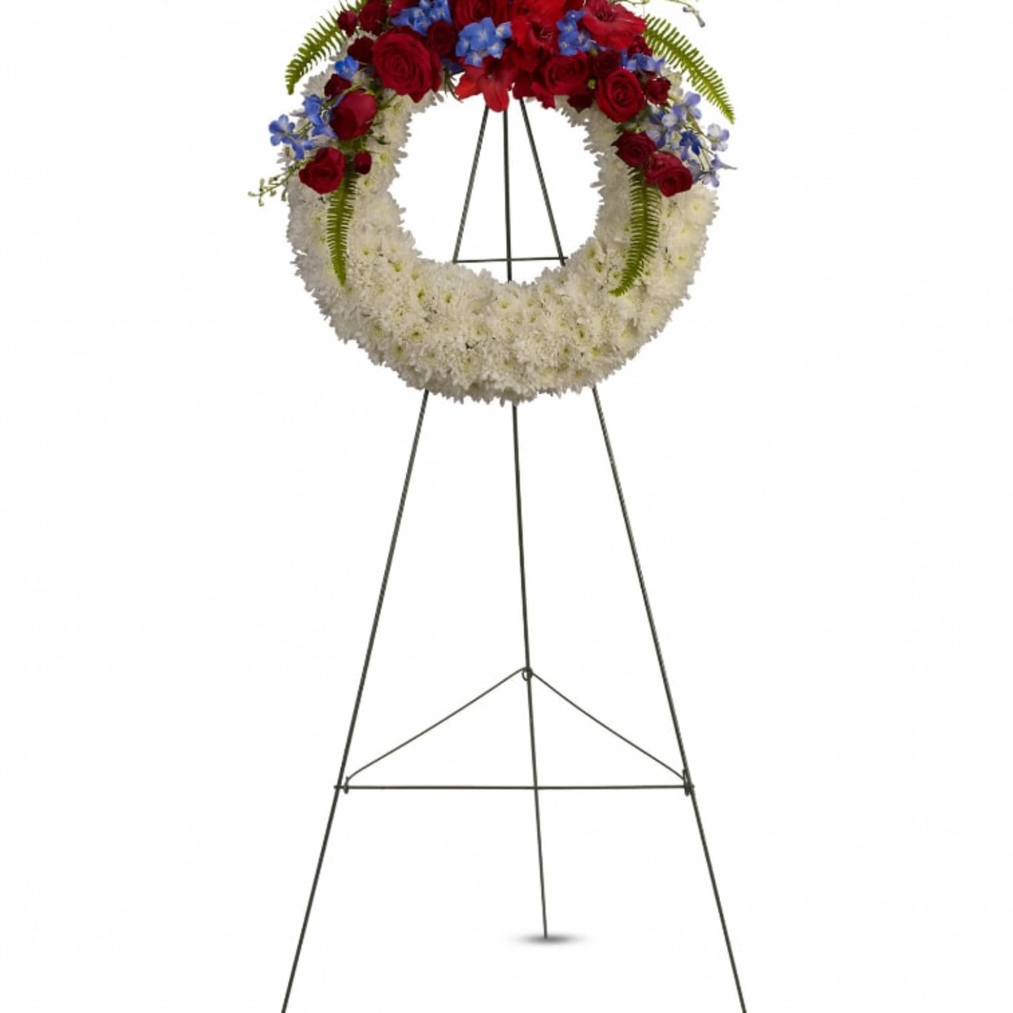 A stunning display of patriotism, strength and sympathy. This red, white and