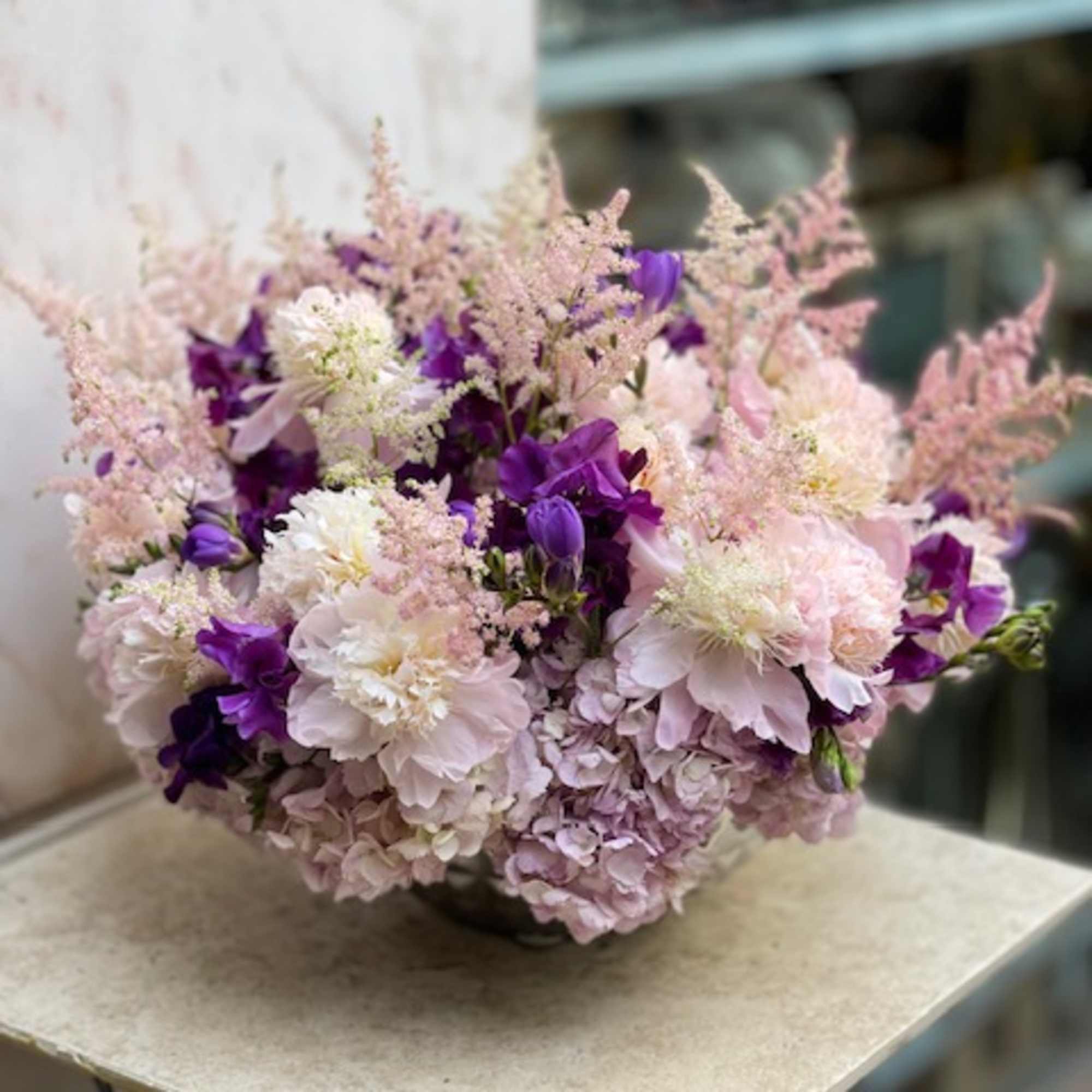 Immerse yourself in the regal charm of the &quot;Regal Tranquility&quot; arrangement, a