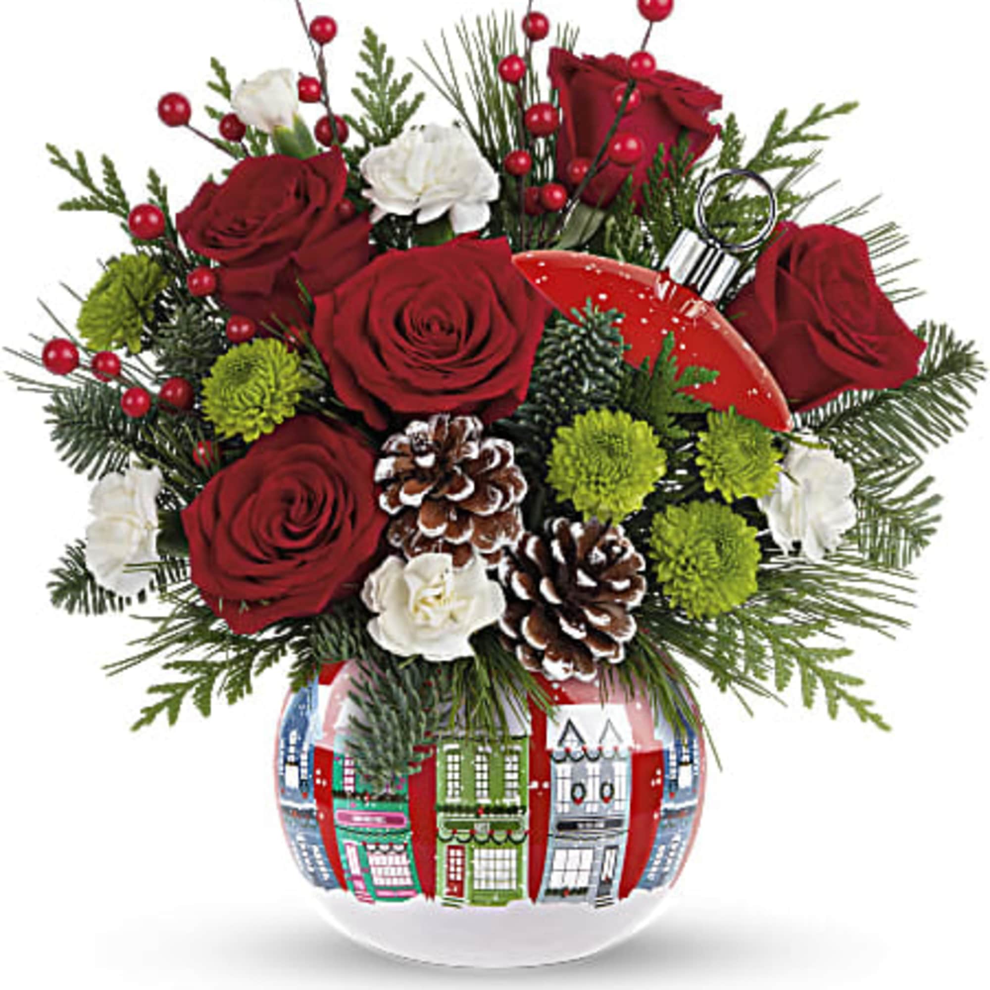 Send your loved one a festive holiday gift of blooms in a