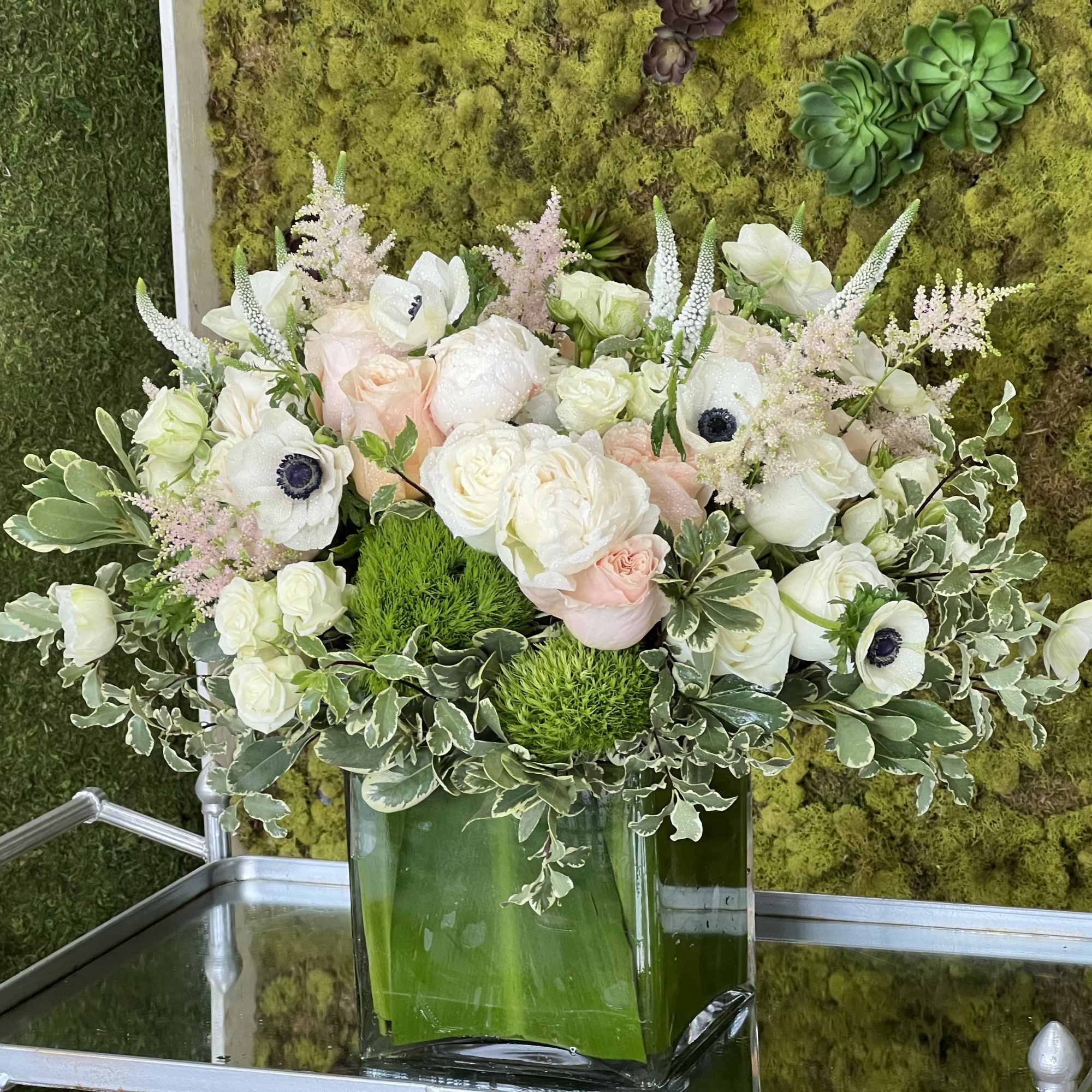 Mix flowers pink and white 