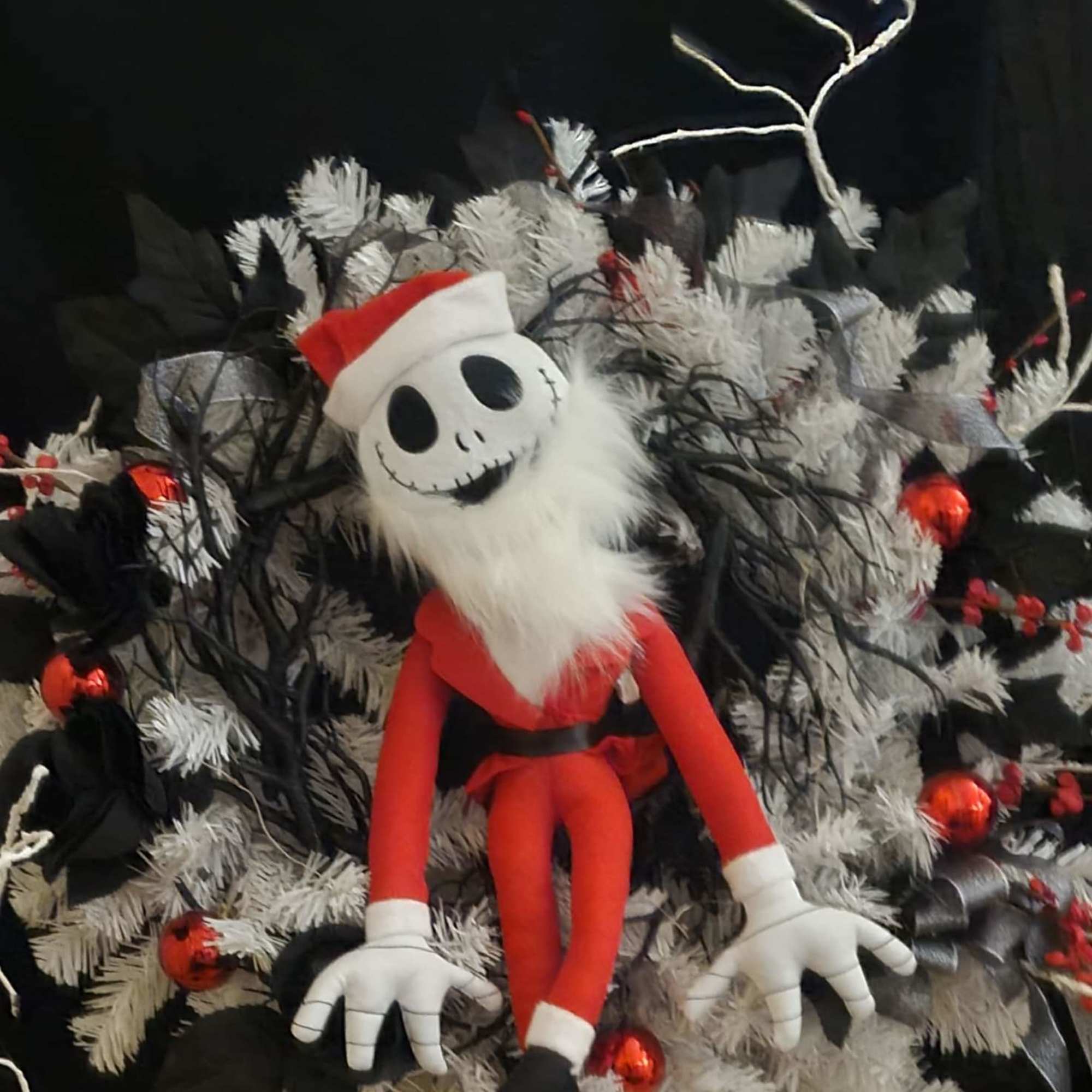 Modern day Santa Jack wreath.