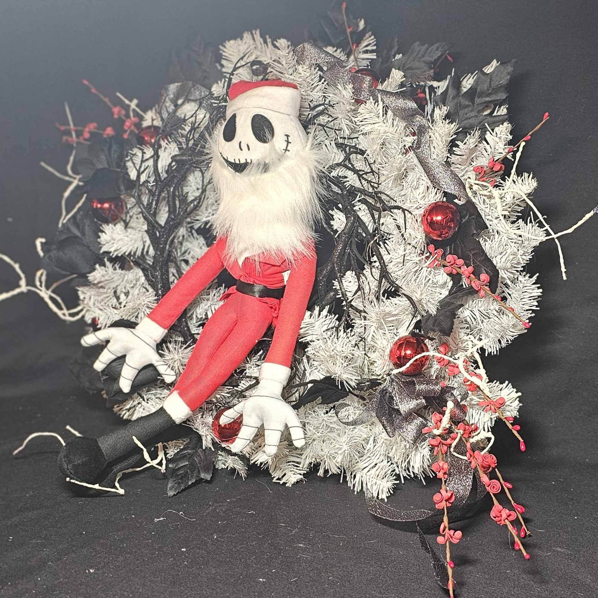 Modern day Santa Jack wreath.