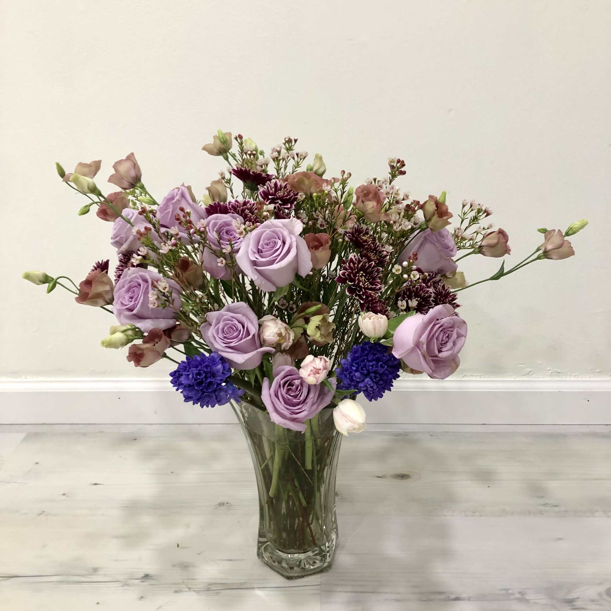 A bouquet that takes you away to a field of dreamy purple