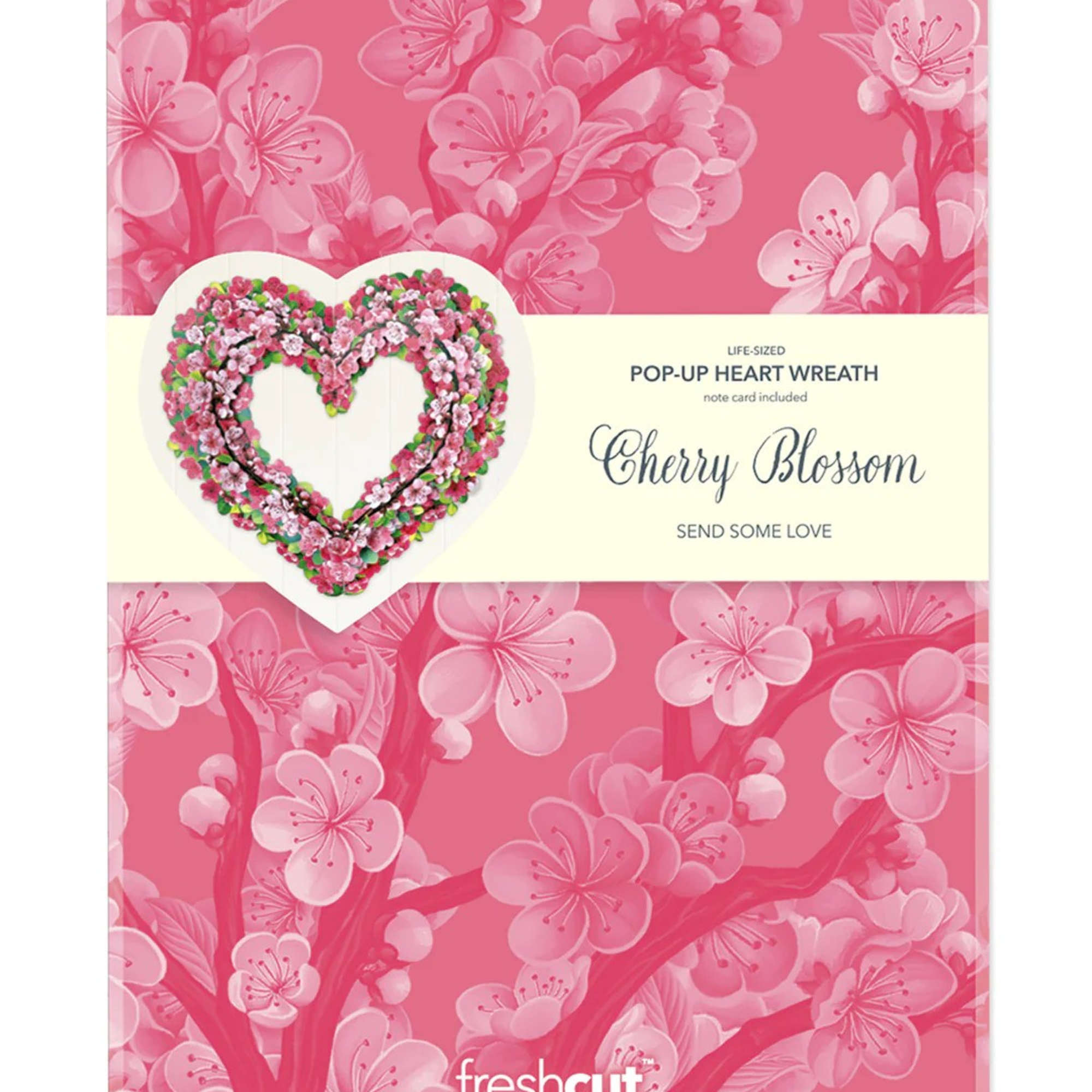 Stunning paper floral wreath pops open and brings color to any room.