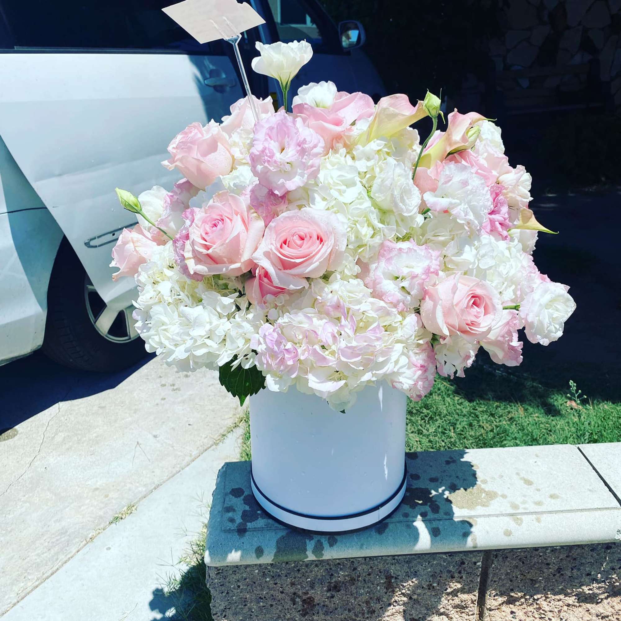 Elegance in a Box: Our modern floral box showcases the delicate allure Elegance in a Box: Our modern floral box showcases the delicate allure