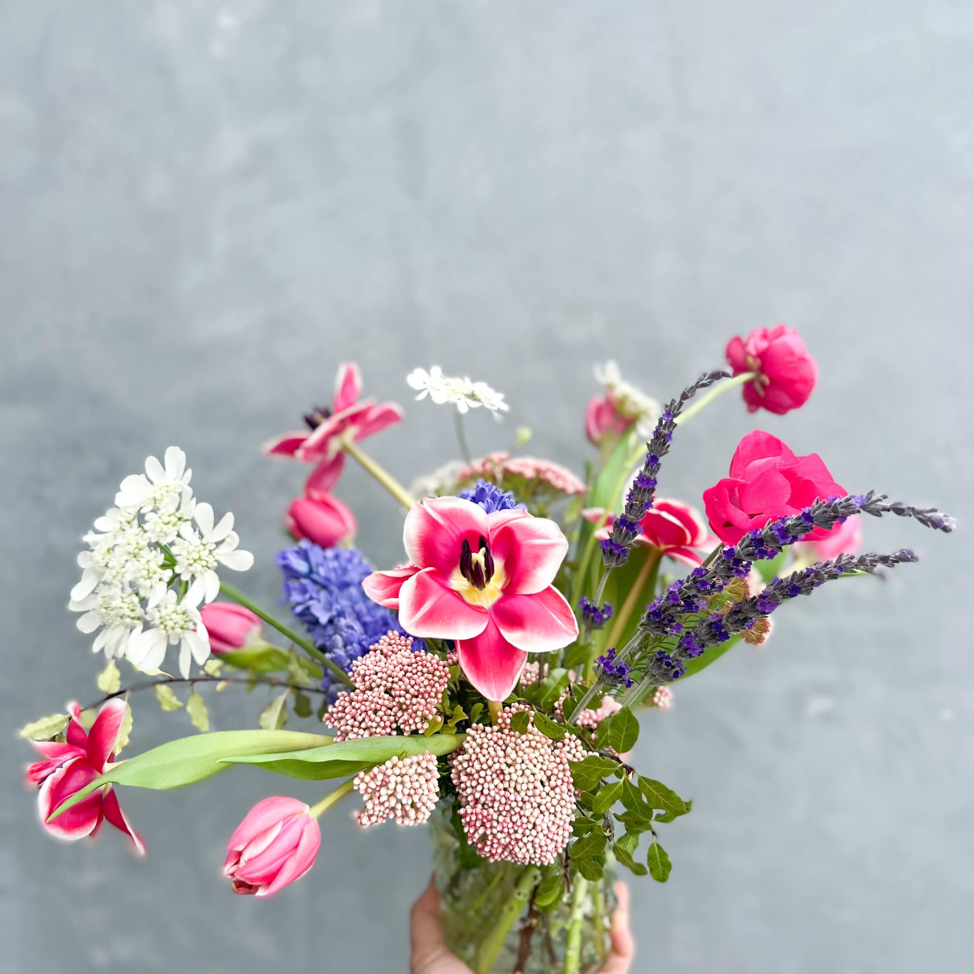 A fun mix of blooms to accent your table set up in