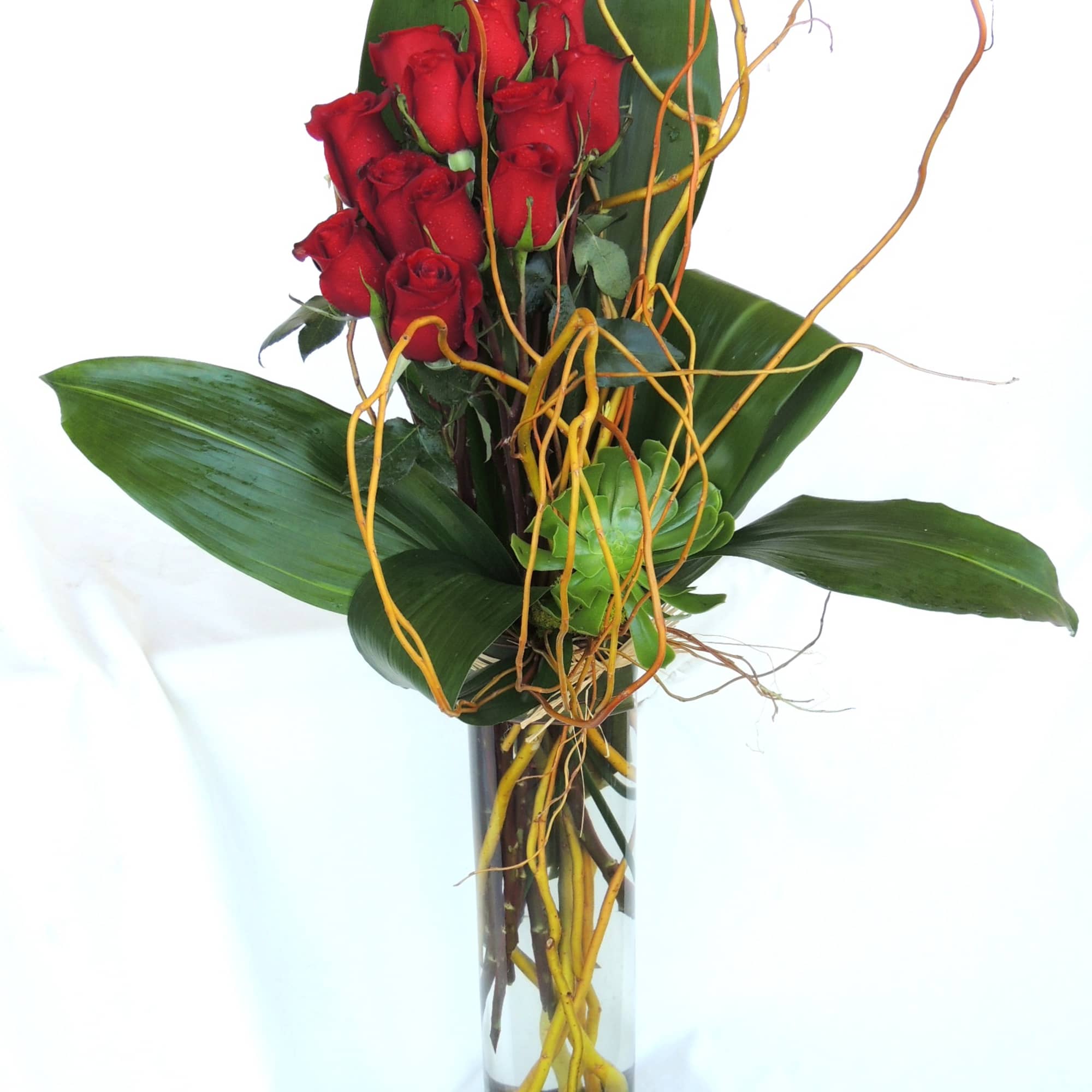 
Elevate your Valentine&#039;s Day celebration with our stunning tall arrangement, designed to
