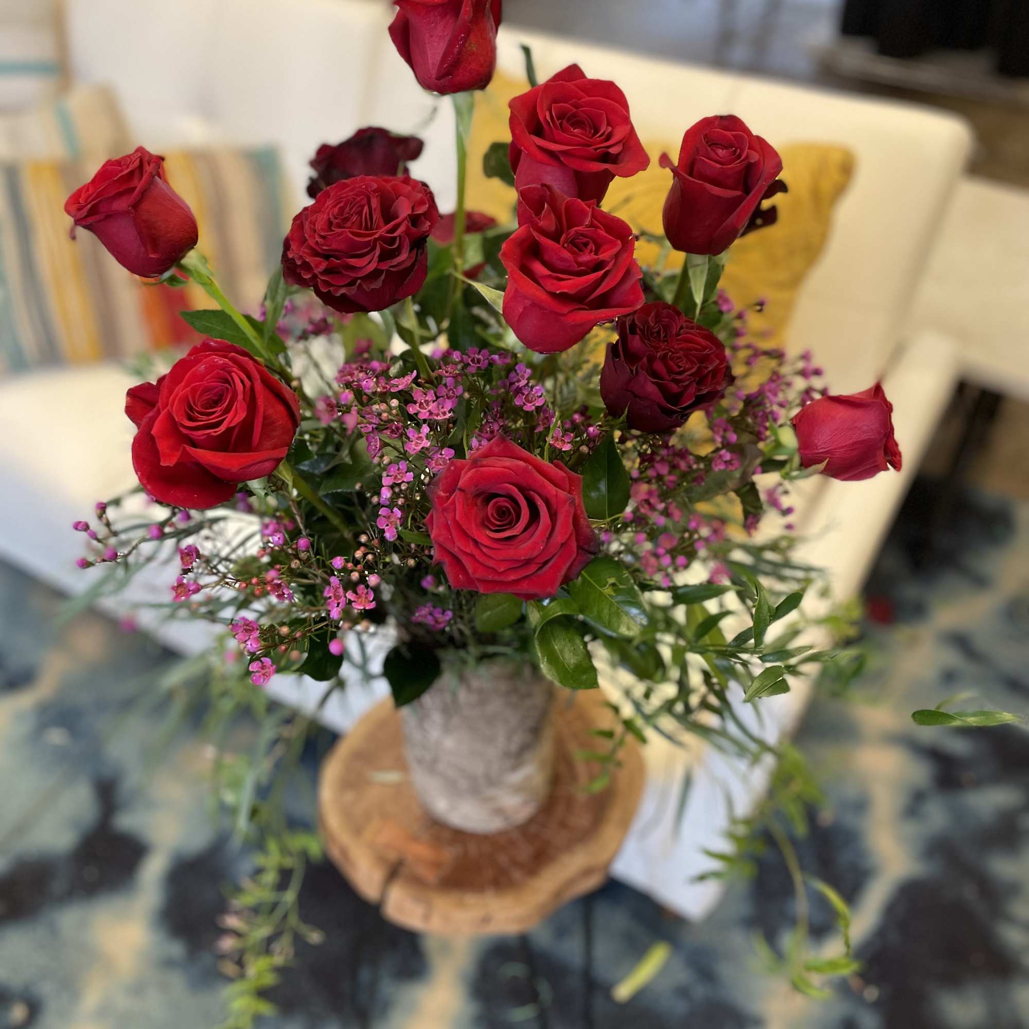 Treat your love to a dozen premium red roses