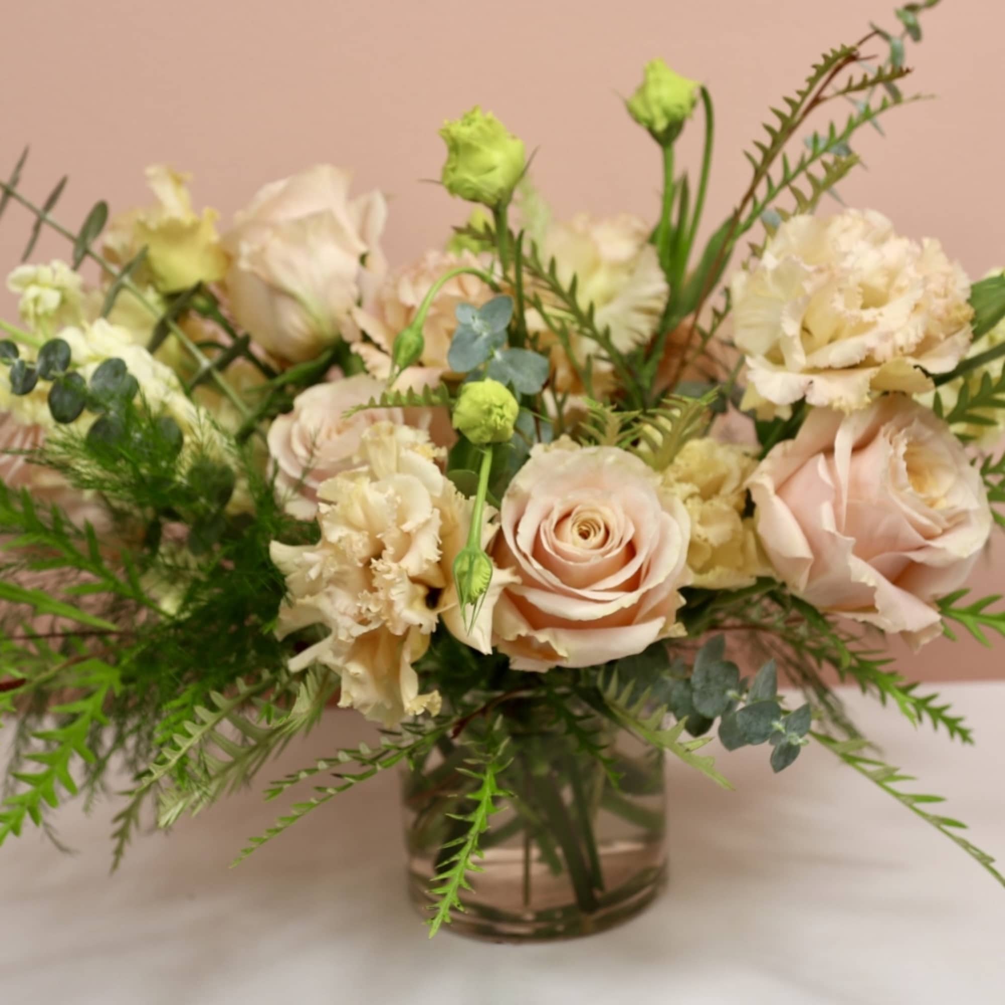 Introducing our exquisite Beatrice! This arrangement is thoughtfully designed in a circular Introducing our exquisite Beatrice! This arrangement is thoughtfully designed in a circular