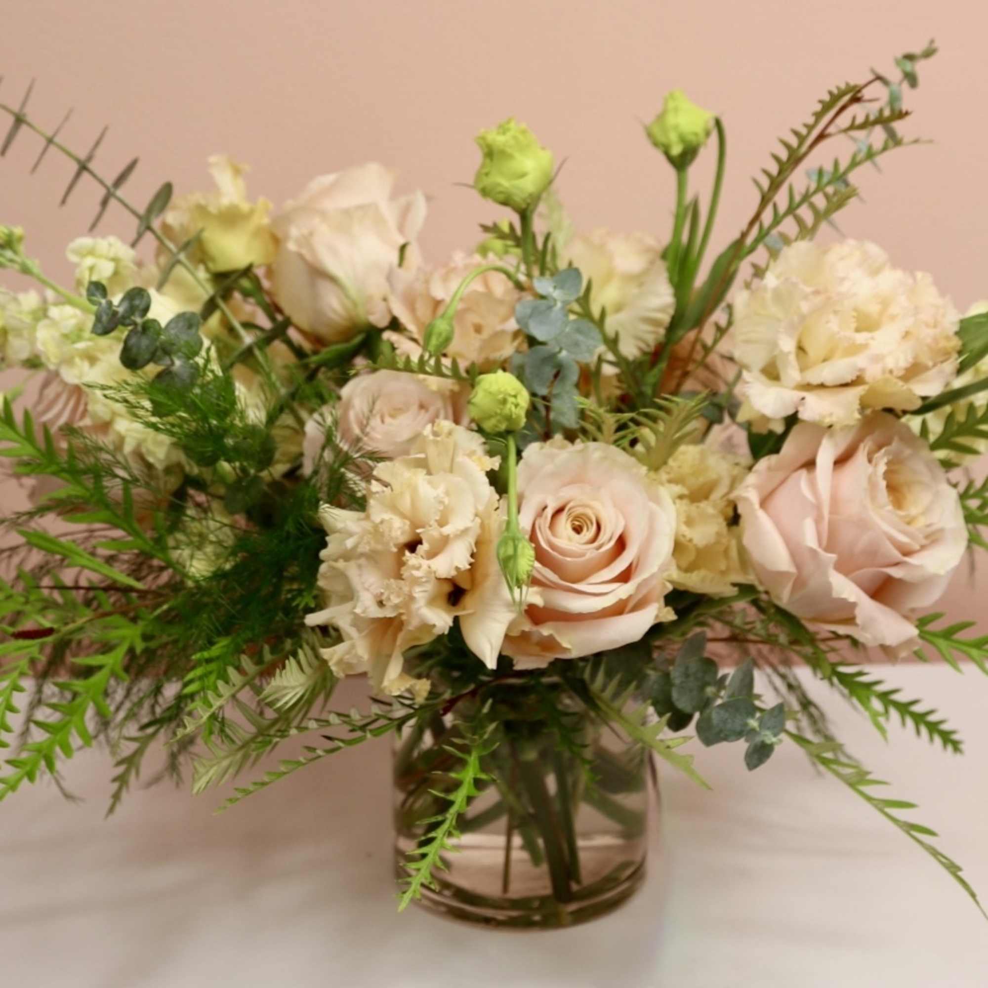 Introducing our exquisite Beatrice! This arrangement is thoughtfully designed in a circular Introducing our exquisite Beatrice! This arrangement is thoughtfully designed in a circular