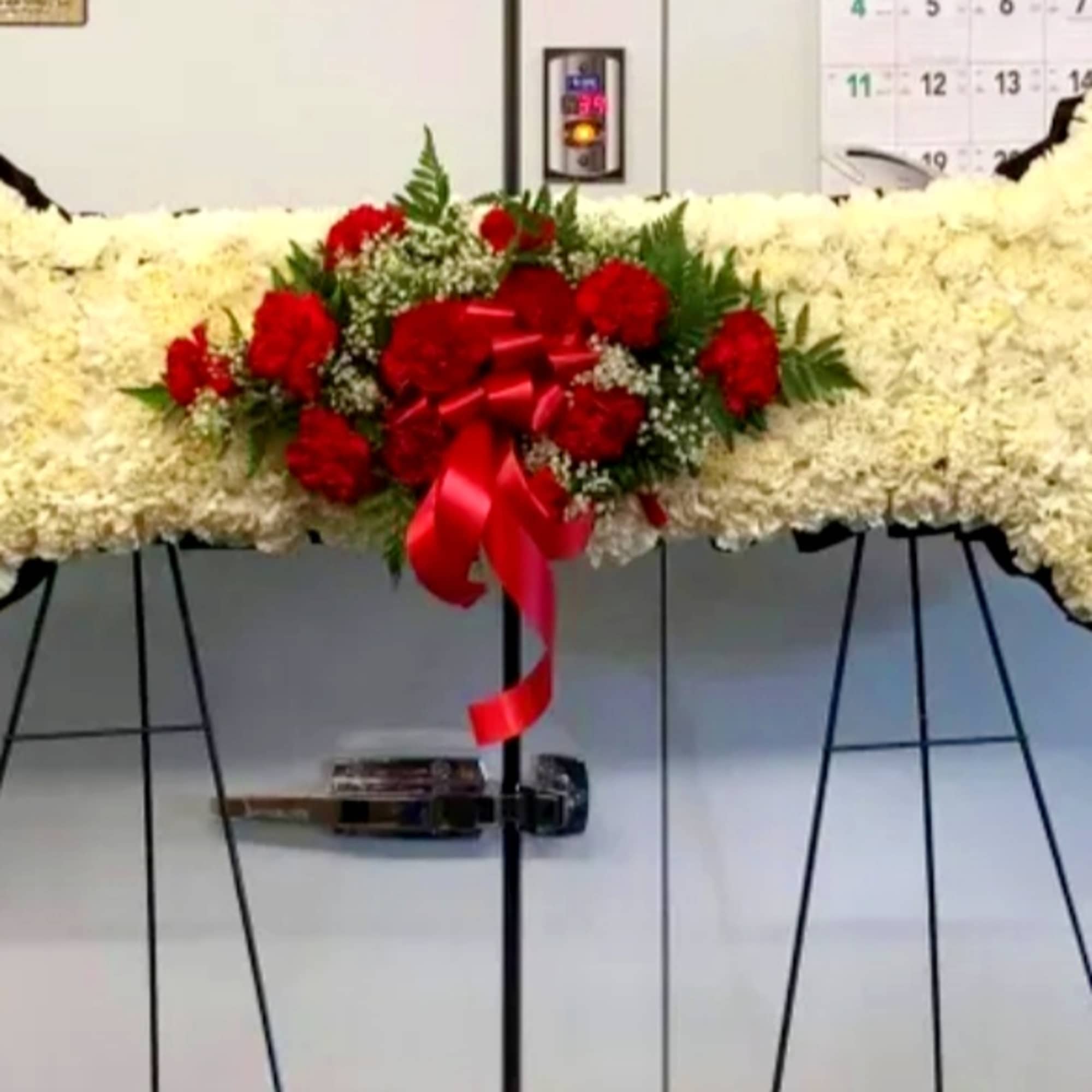 Funeral wrench of flowers. Funeral wrench of flowers.