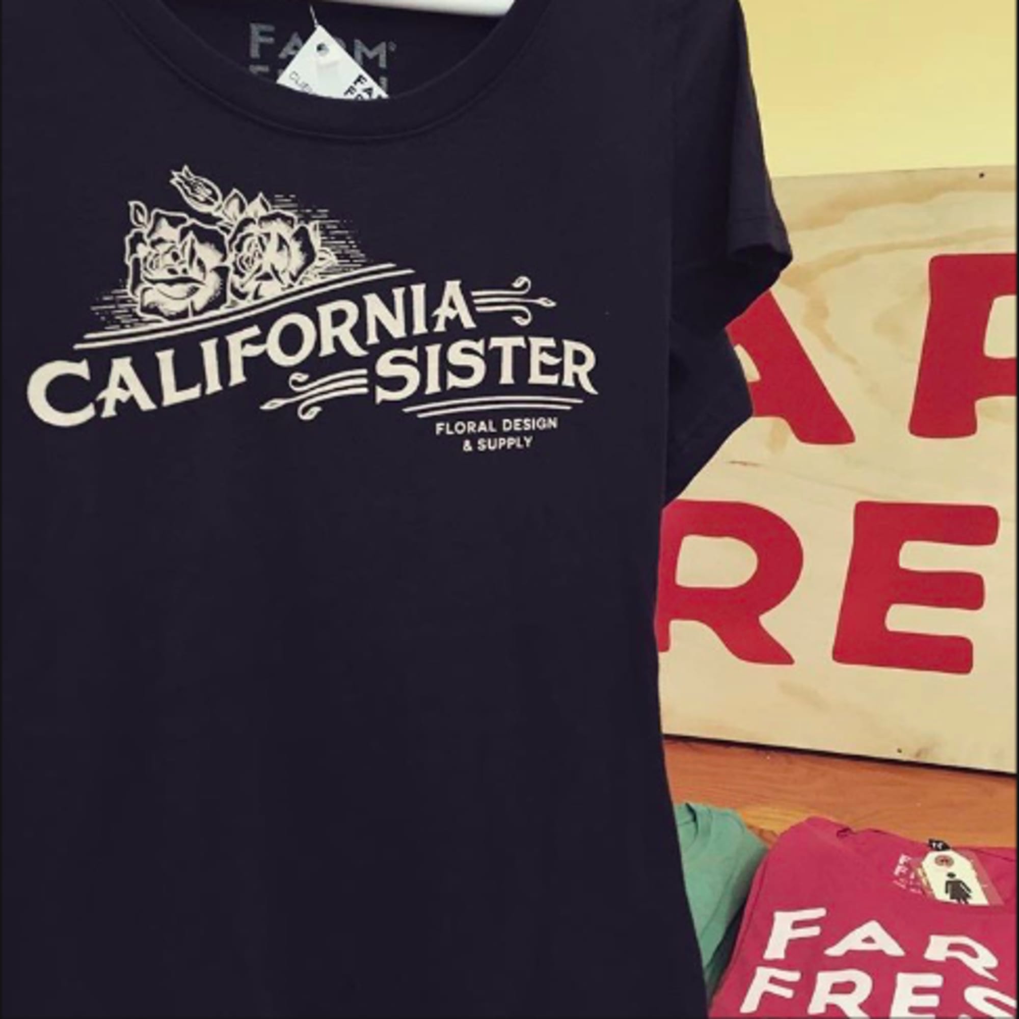 100% Cotton made right here in California by our friends &amp; neighbors