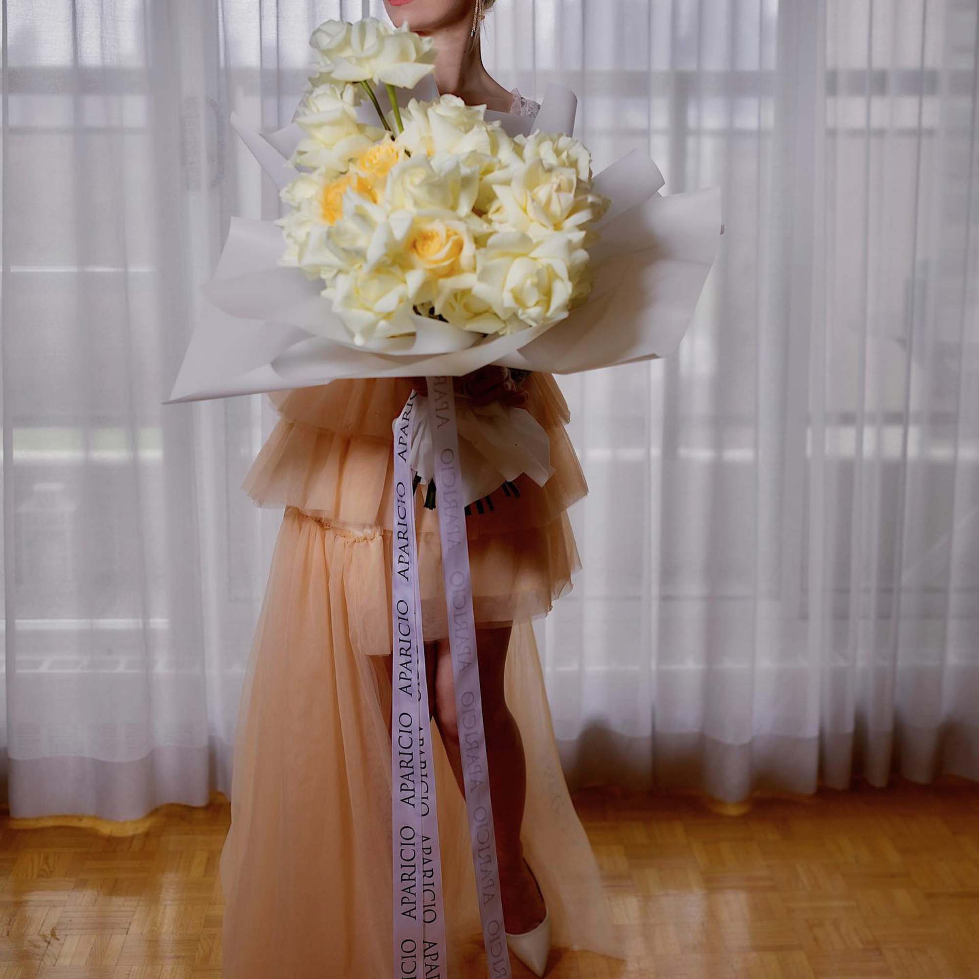 Our &quot;Princess of Monaco&quot; Simply Beautiful bouquet is an opulent and elegant