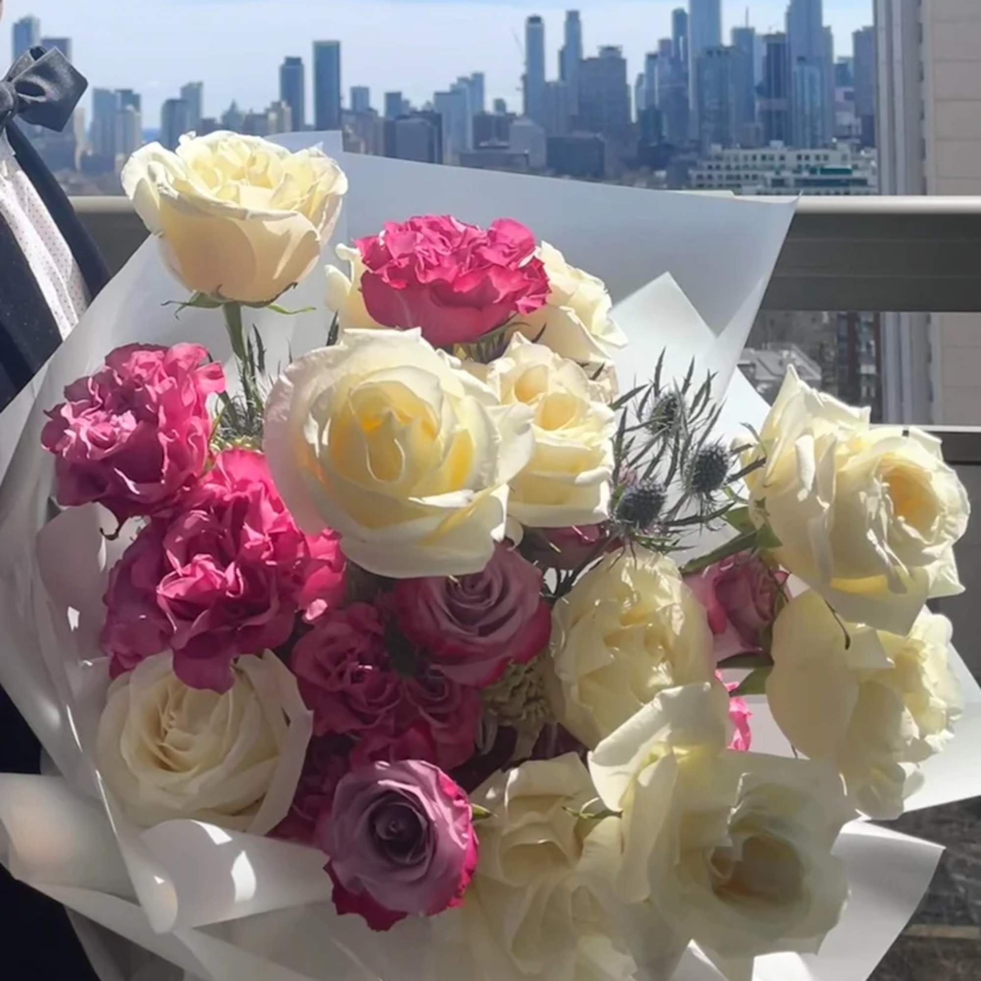 Our &quot;Spring in Marseille&quot; designer bouquet captures the beauty and charm of