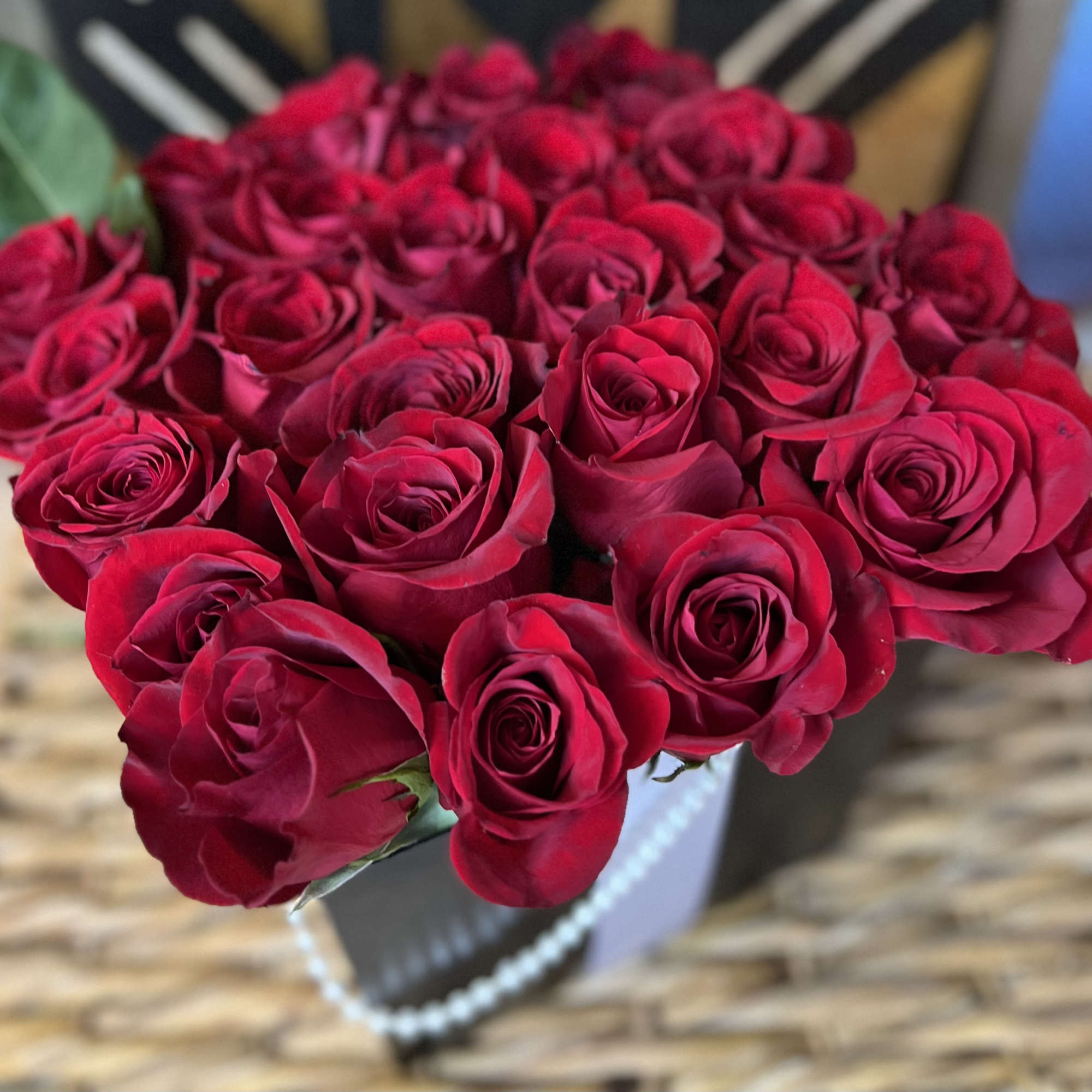 XL Box of   24 Red Large Bloom Premium Roses 