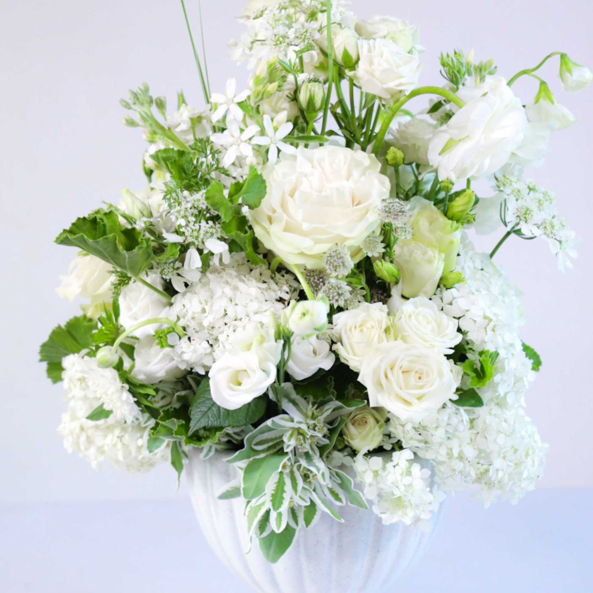 The Ivory &amp; Linen Arrangement could be found in a Merchant Ivory