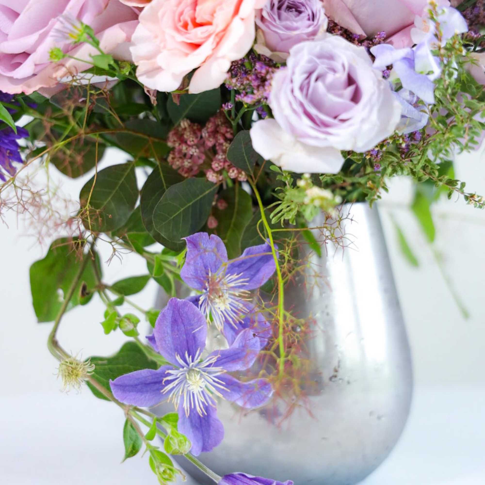 The Lavender Lady Arrangement.
Lavender was my grandmother&rsquo;s favorite color. She filled rooms