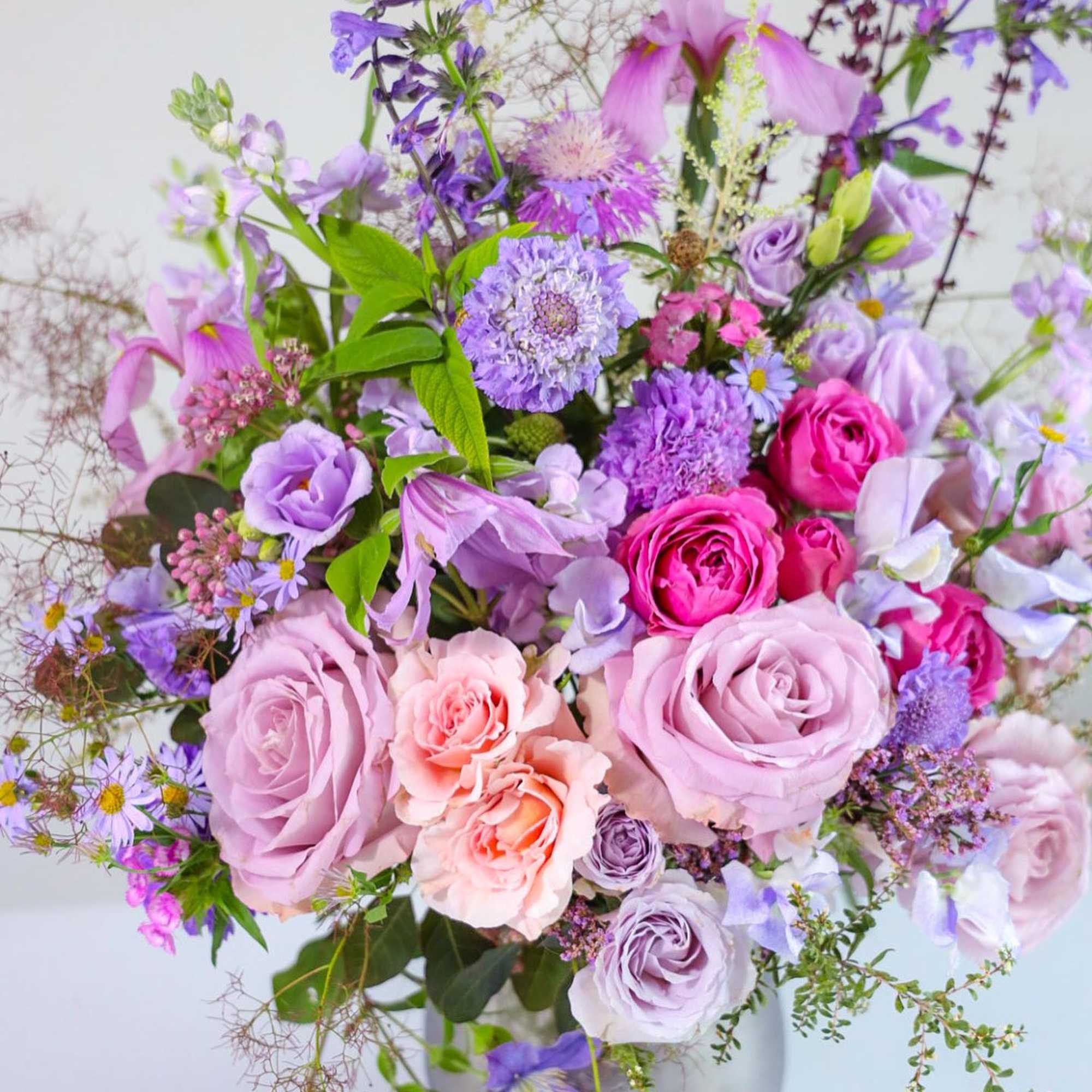 The Lavender Lady Arrangement.
Lavender was my grandmother&rsquo;s favorite color. She filled rooms