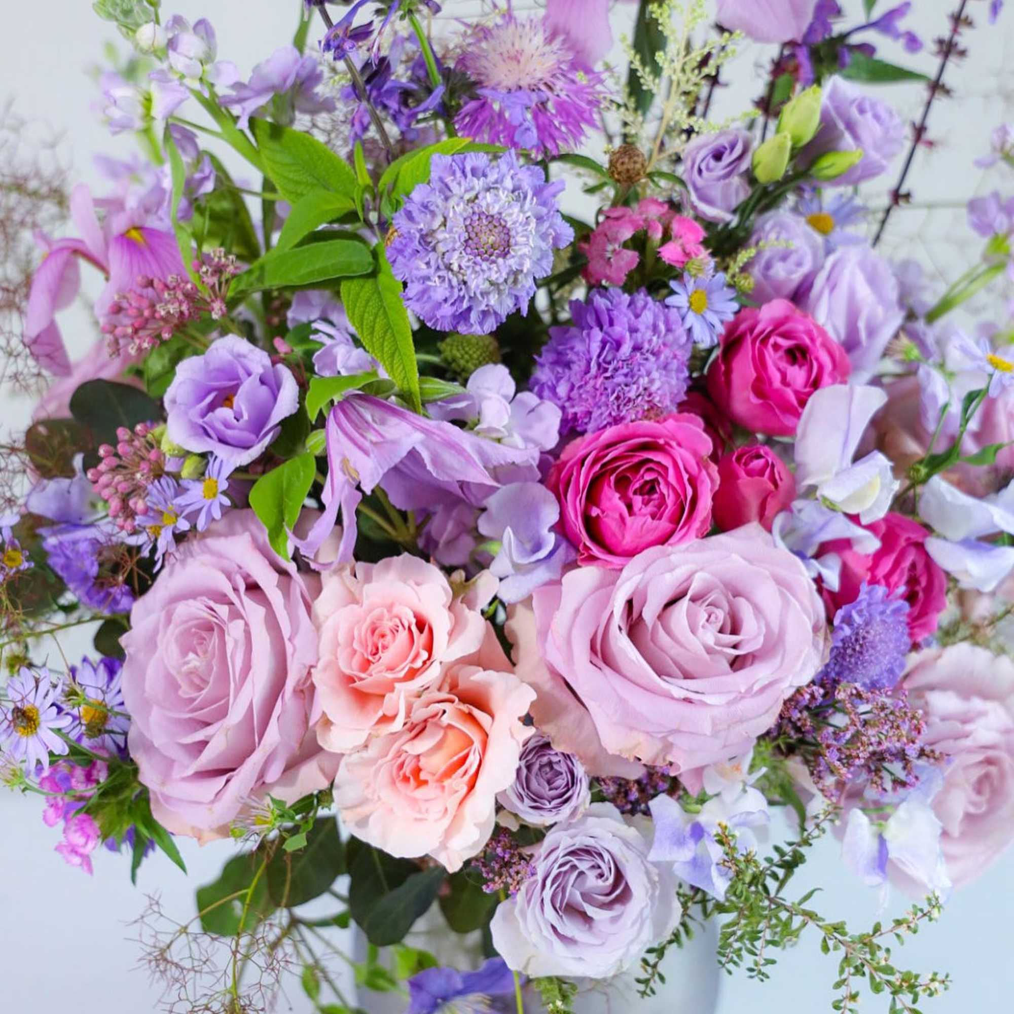 The Lavender Lady Arrangement.
Lavender was my grandmother&rsquo;s favorite color. She filled rooms