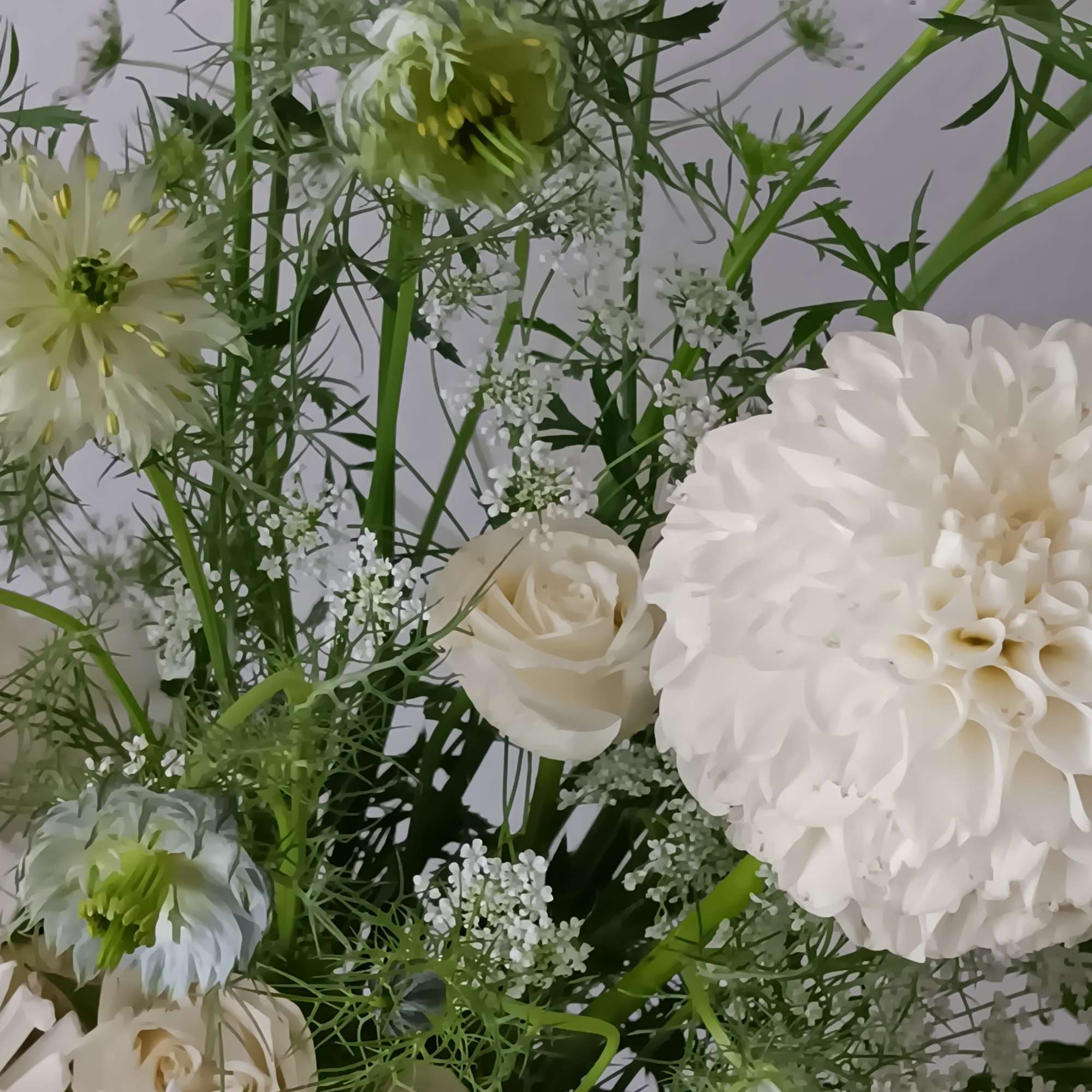 This ethereal arrangement is a calming, peaceful gesture that shows them you
