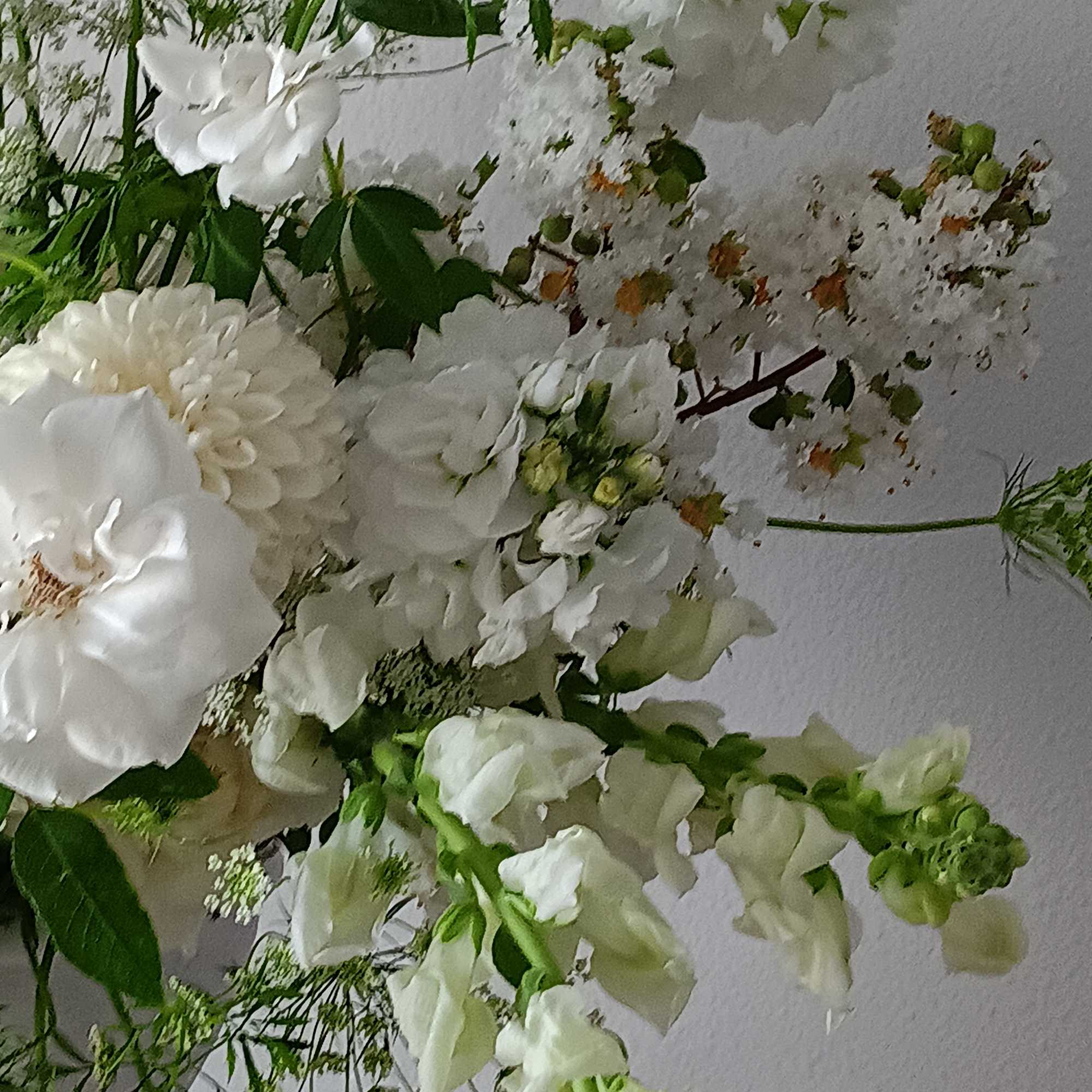This ethereal arrangement is a calming, peaceful gesture that shows them you