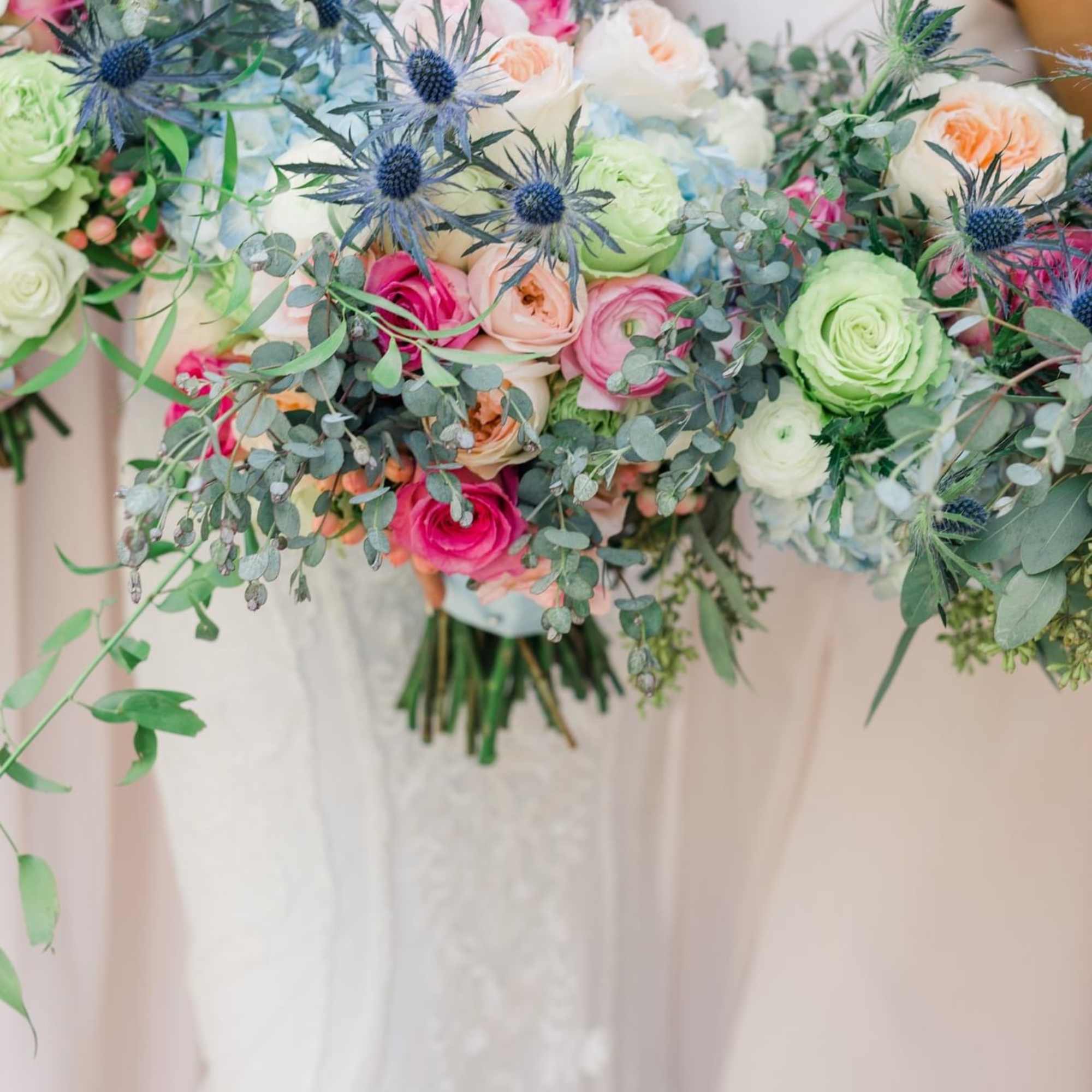 This exquisite spring blend of color and texture captures the joy and