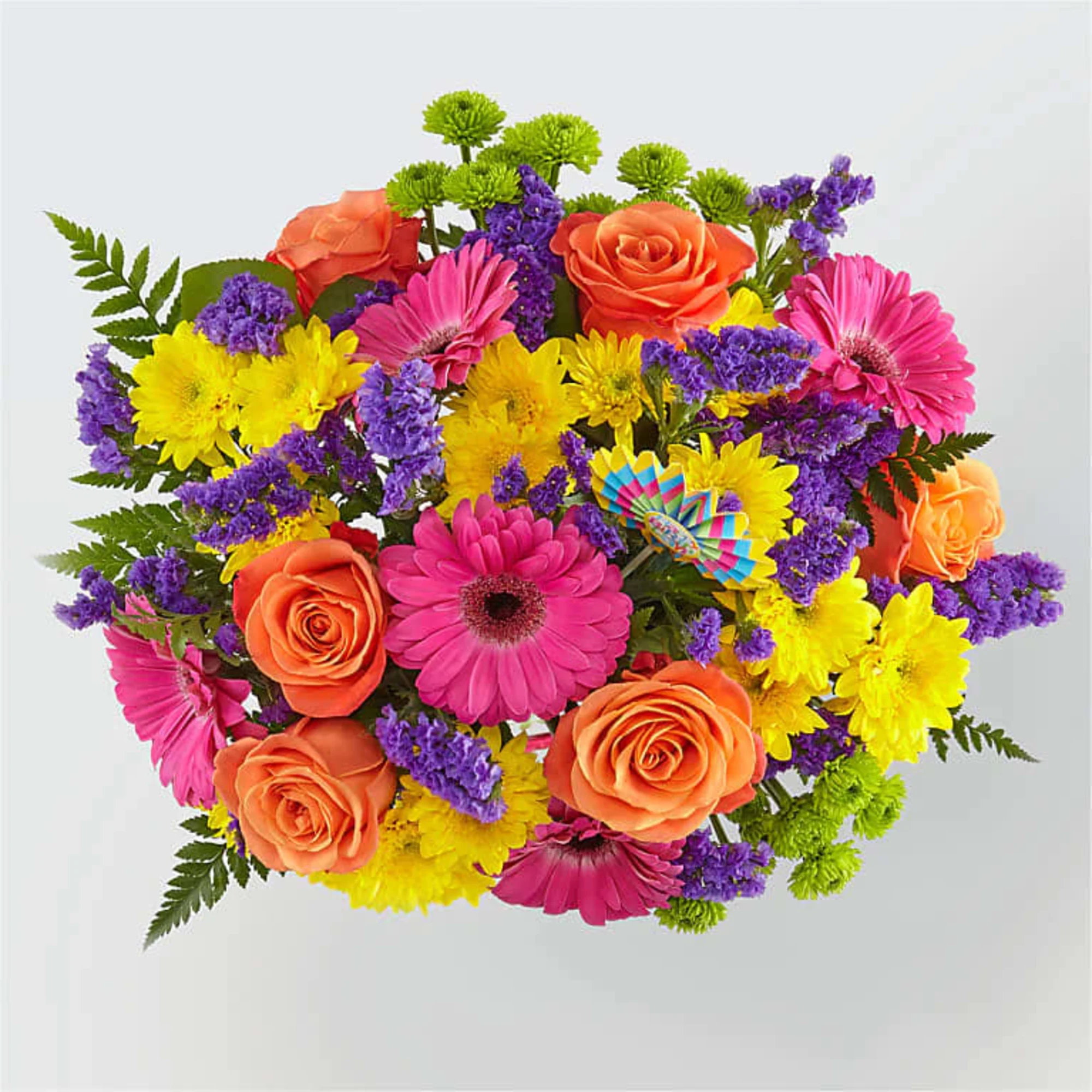 The Birthday Brights Bouquet is a true celebration of color and life The Birthday Brights Bouquet is a true celebration of color and life