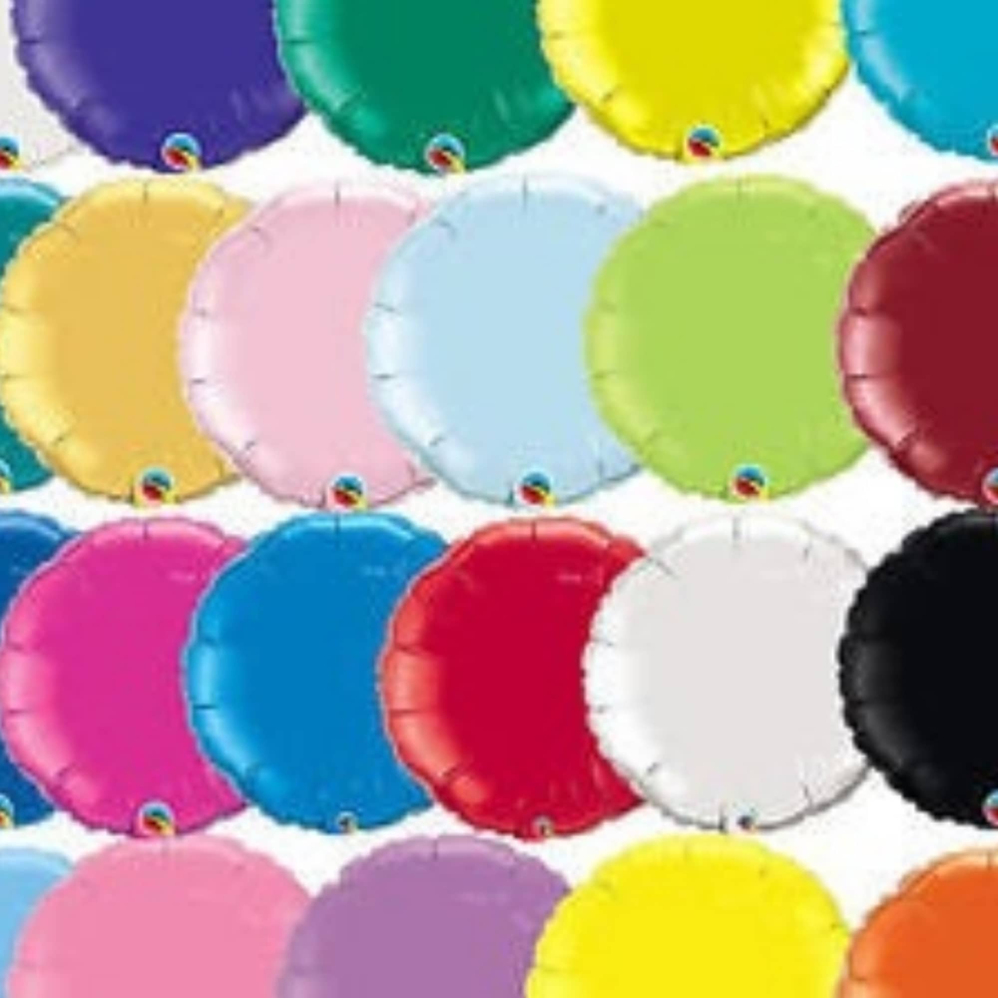 18&quot; Mylar shapes in Hearts, Stars &amp; Rounds. They nicely accent other