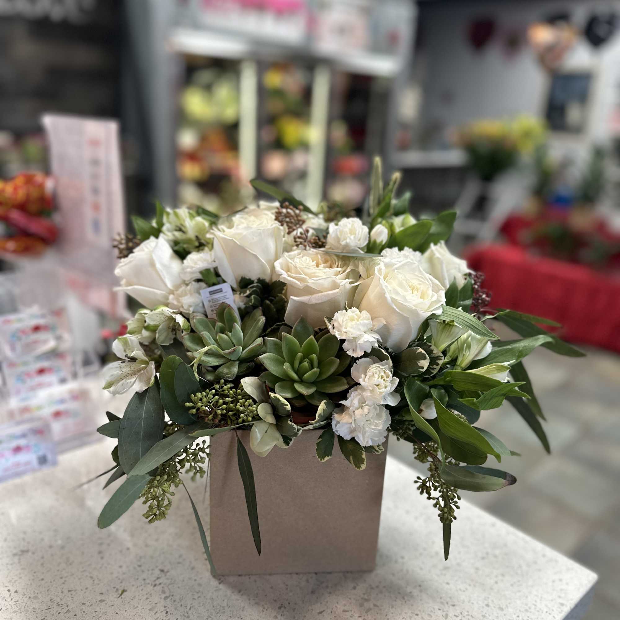 This well rounded arrangement can be sent for just about any occasion