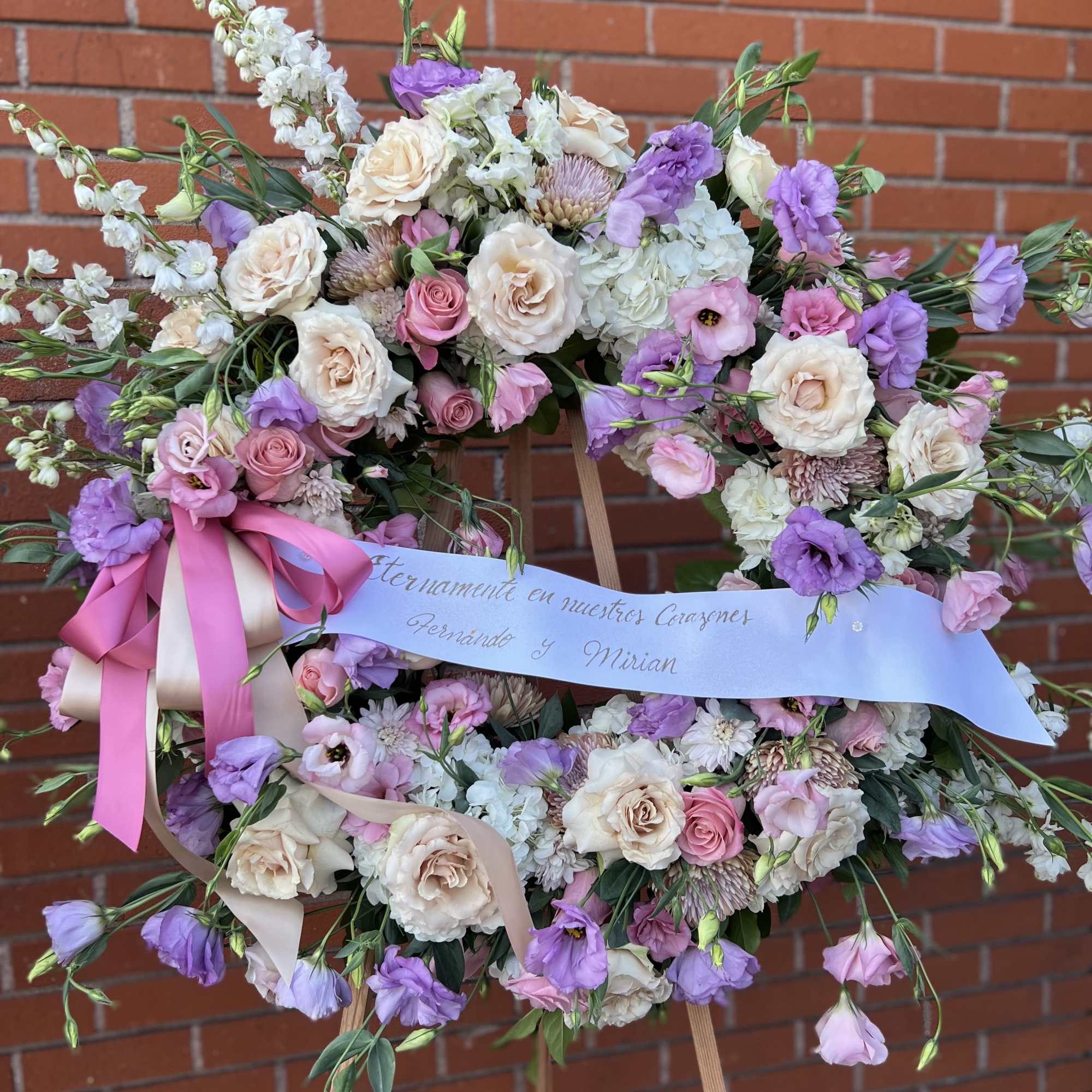 Lavender and Ivory Flowers.