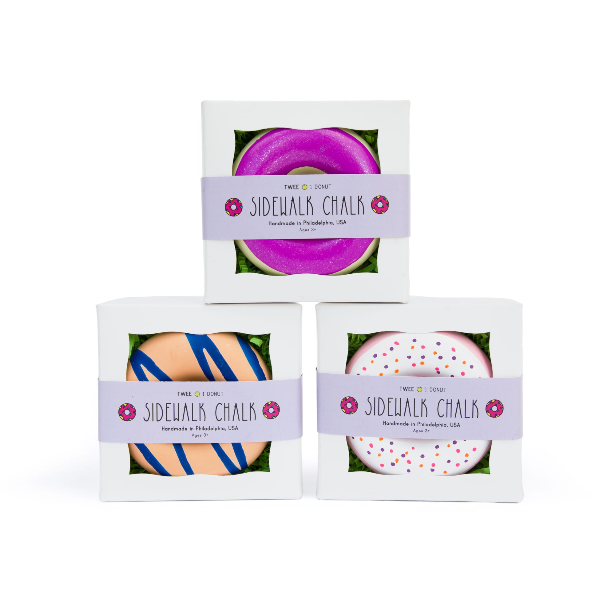 Handmade sidewalk chalk. Eco-friendly gift made with non-toxic and washable sidewalk chalk