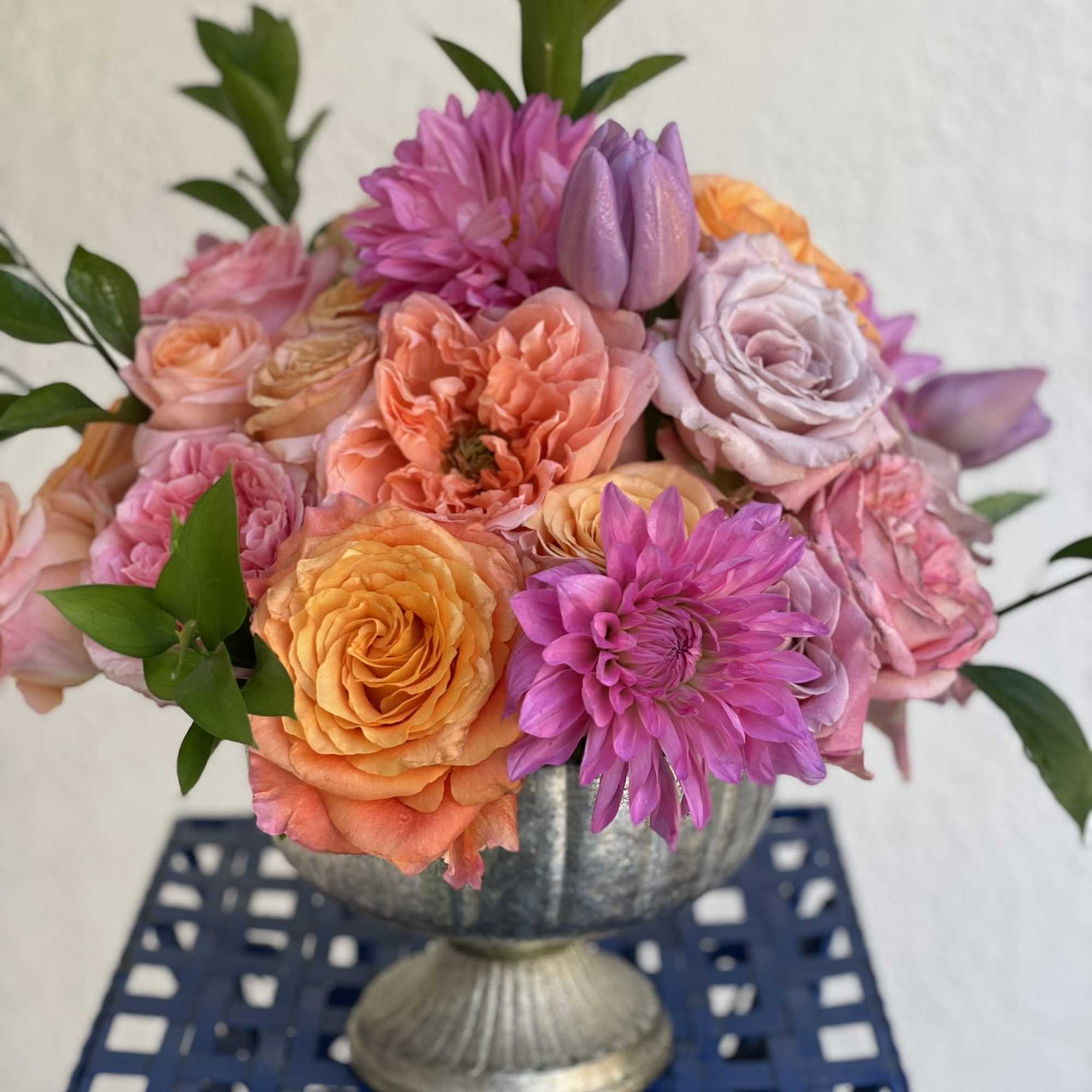 This striking arrangement is anything but dull! The bright and bold color