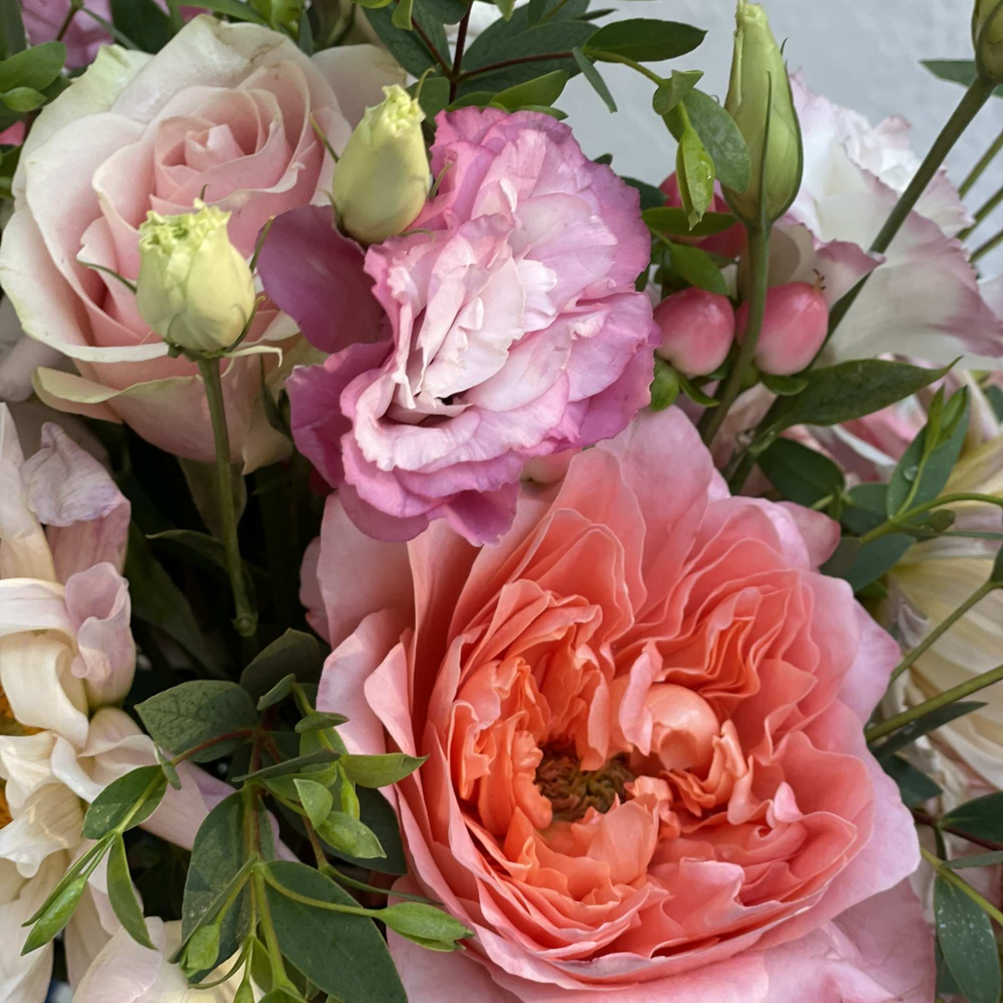 This fun and wild combination of blooms radiate in every tone of