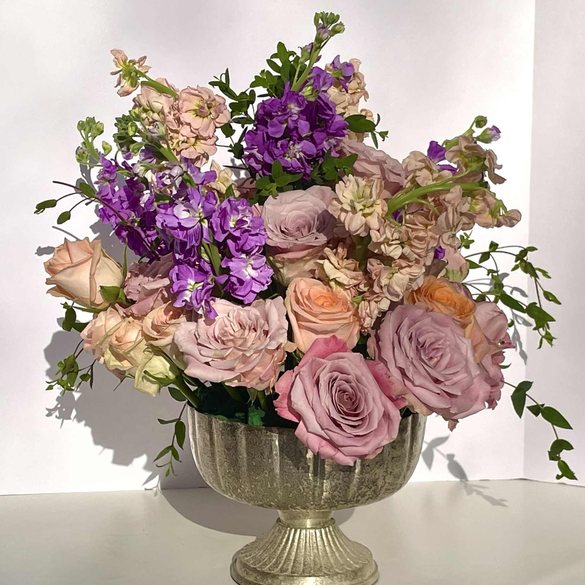 This glorious combination of pastels create a happy and calming arrangement that