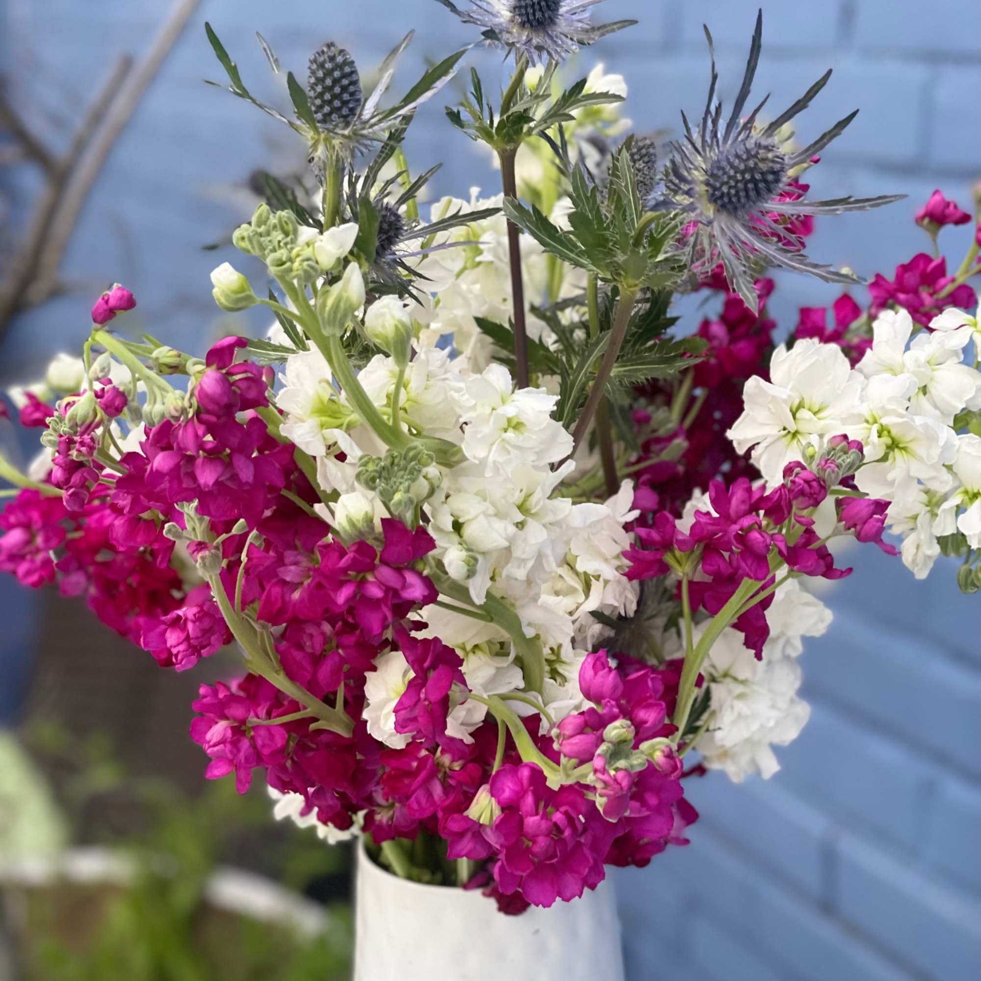 This simple arrangement is packed with blooms and filled with fragrance! The