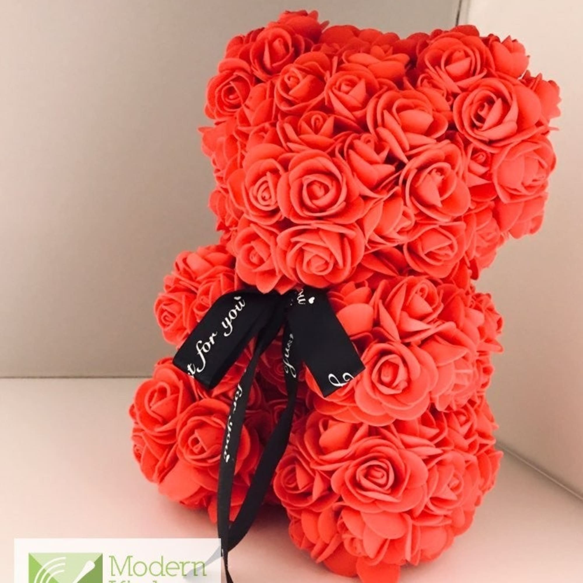 We have this beautiful bears in pink, red, white, black and different