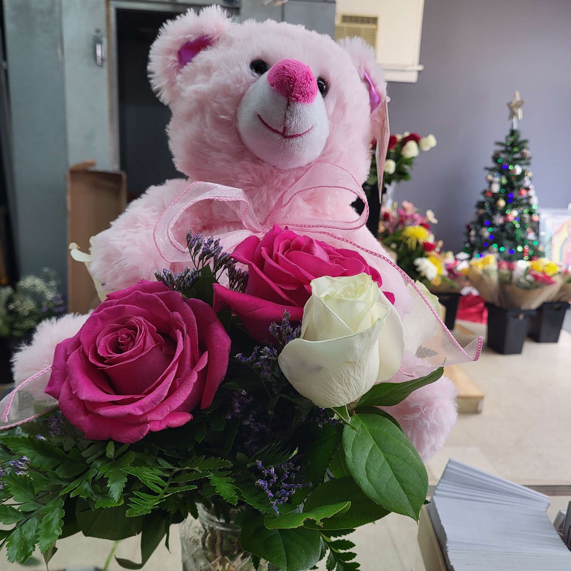 Oso con flores Oso con flores