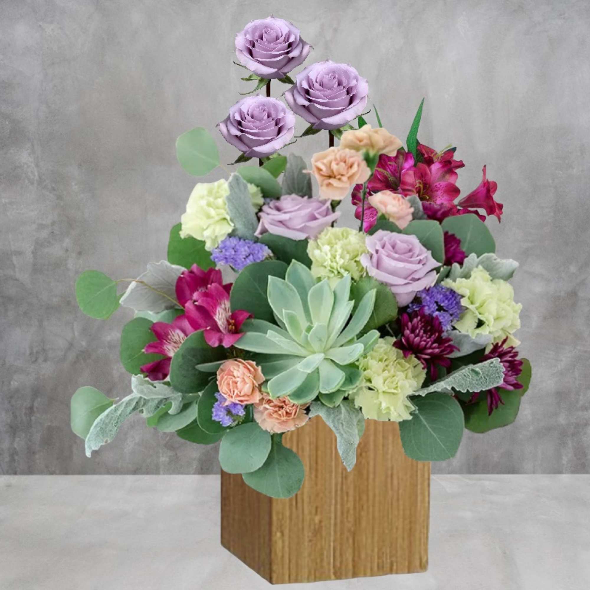 Send this Marvelous Garden Arrangement of mix flowers to brighten someone&#039;s day.