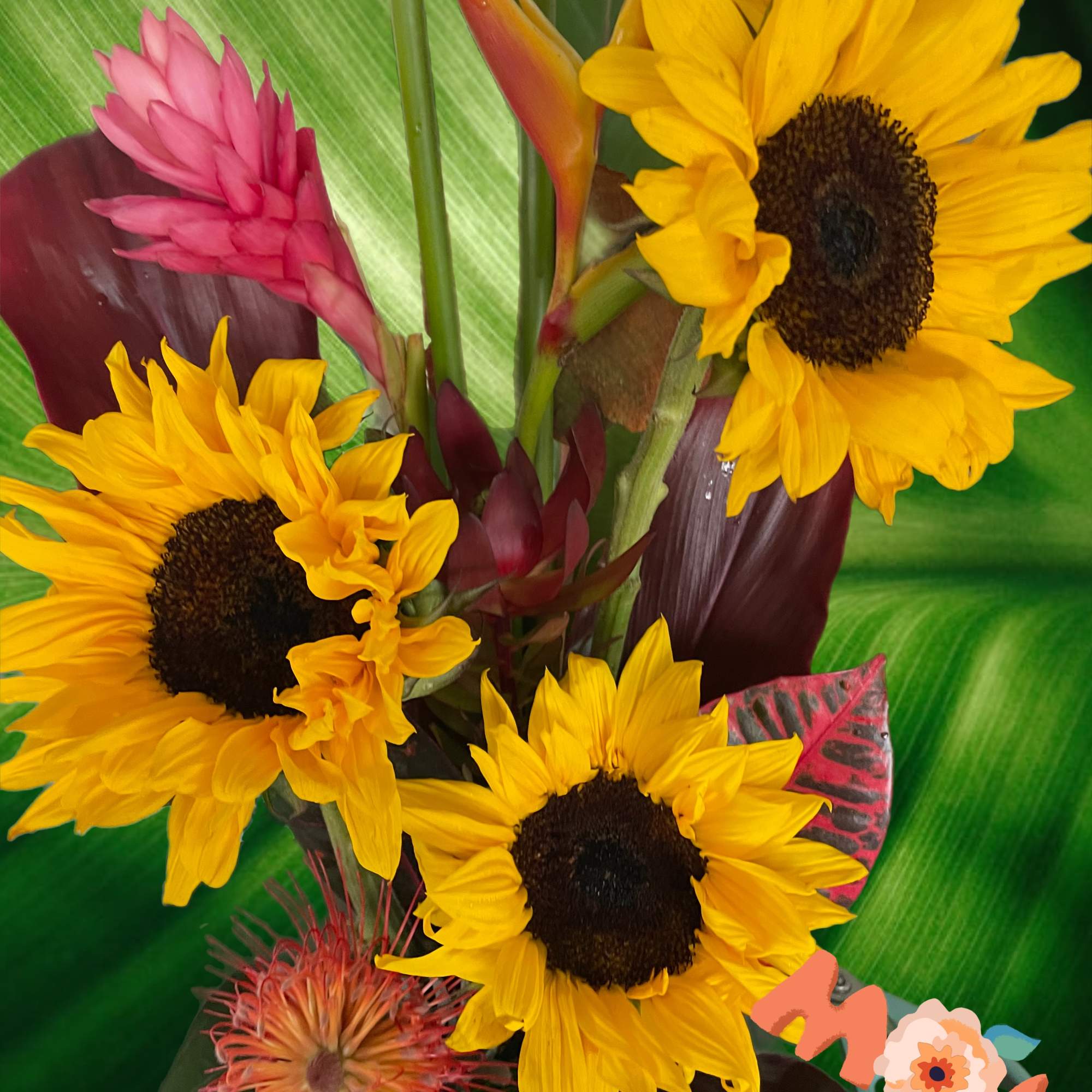 Say hello to the new season with this tower of fall flowers!