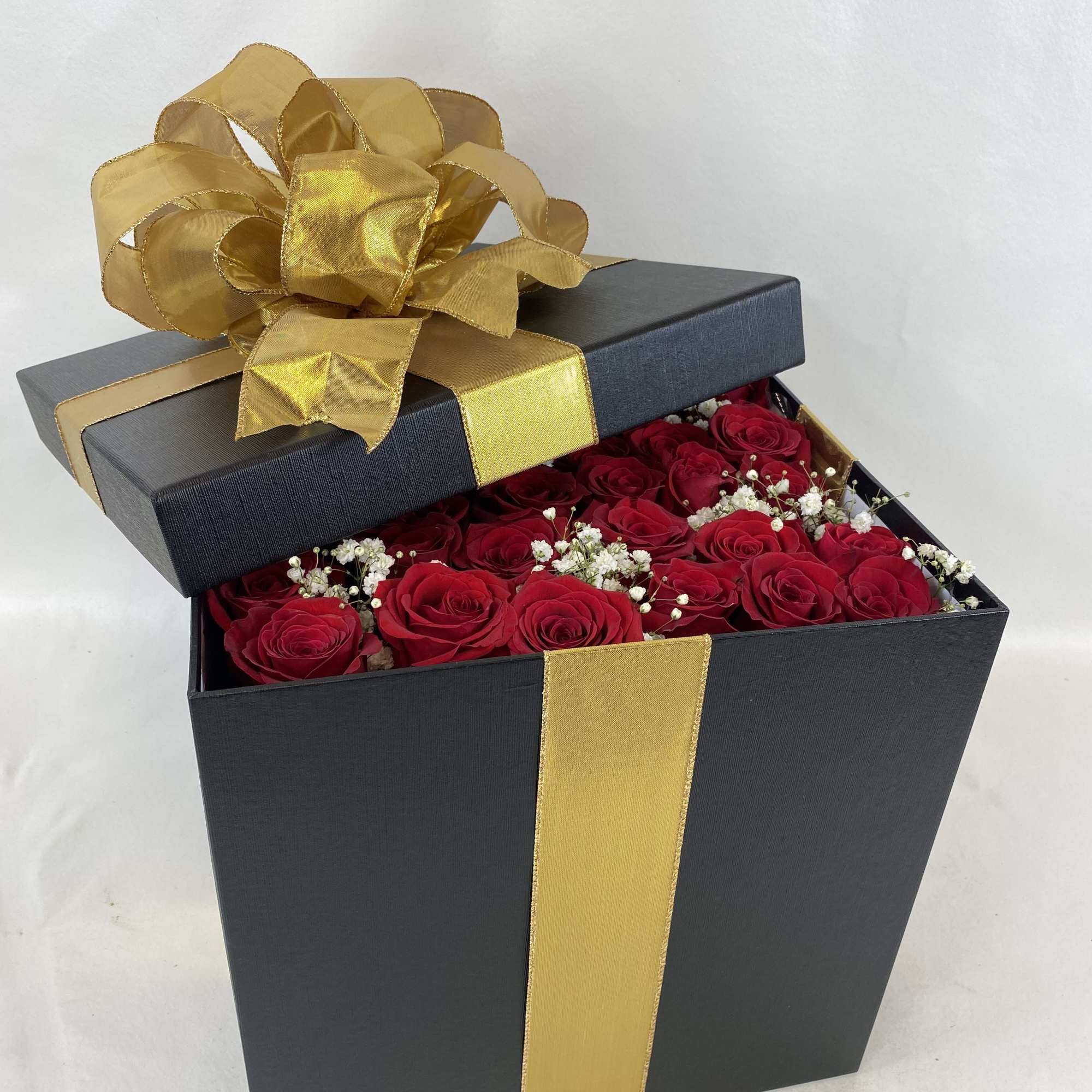 WOW her with a jumbo romantic surprise box filled with 36/3 dozen