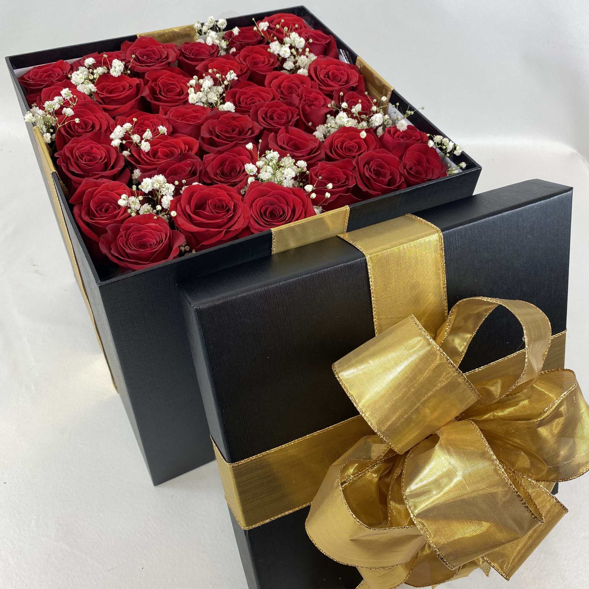 WOW her with a jumbo romantic surprise box filled with 36/3 dozen