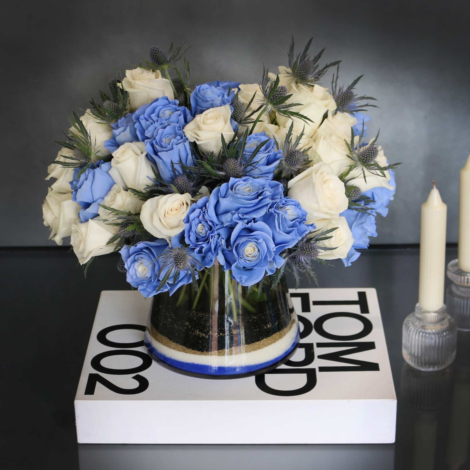 &quot;Blue Me Away&quot; is a unique new twist to a simple vase